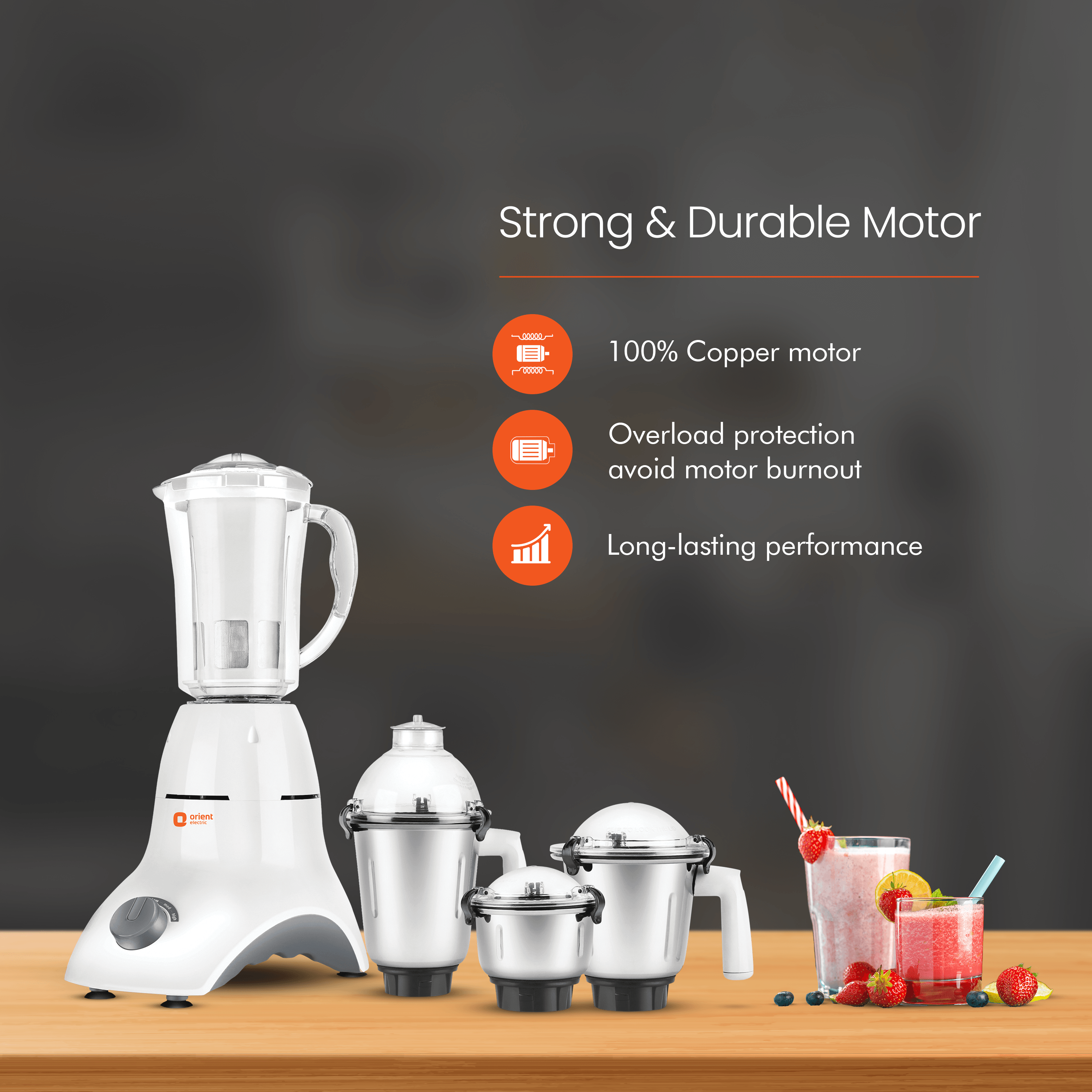 orientelectric Accord 4 Jar Mixer Grinder - view 2