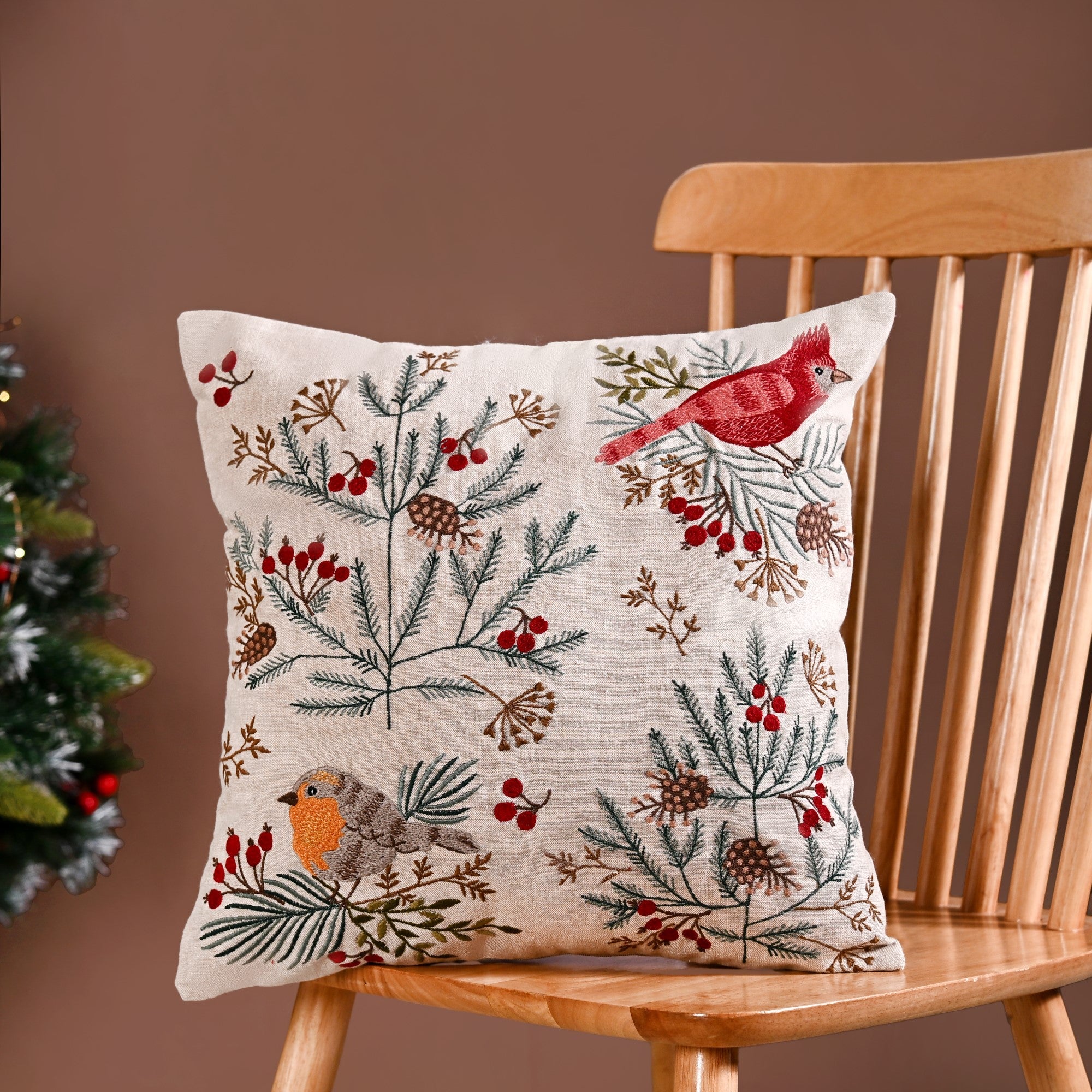 Nestasia Birds In A Garden Decorative Couch Cushion Cover 40x40cm