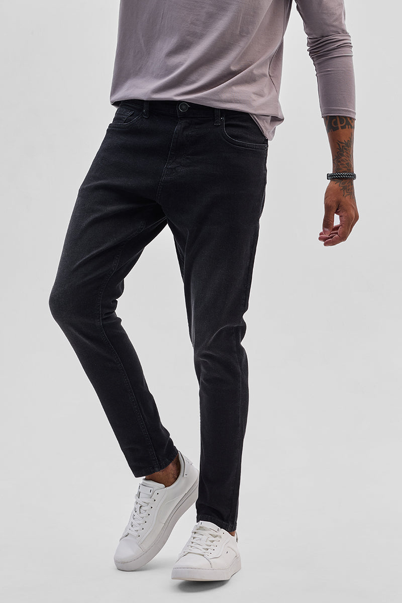 SNITCH Charcoal Grey Skinny Fit Jeans