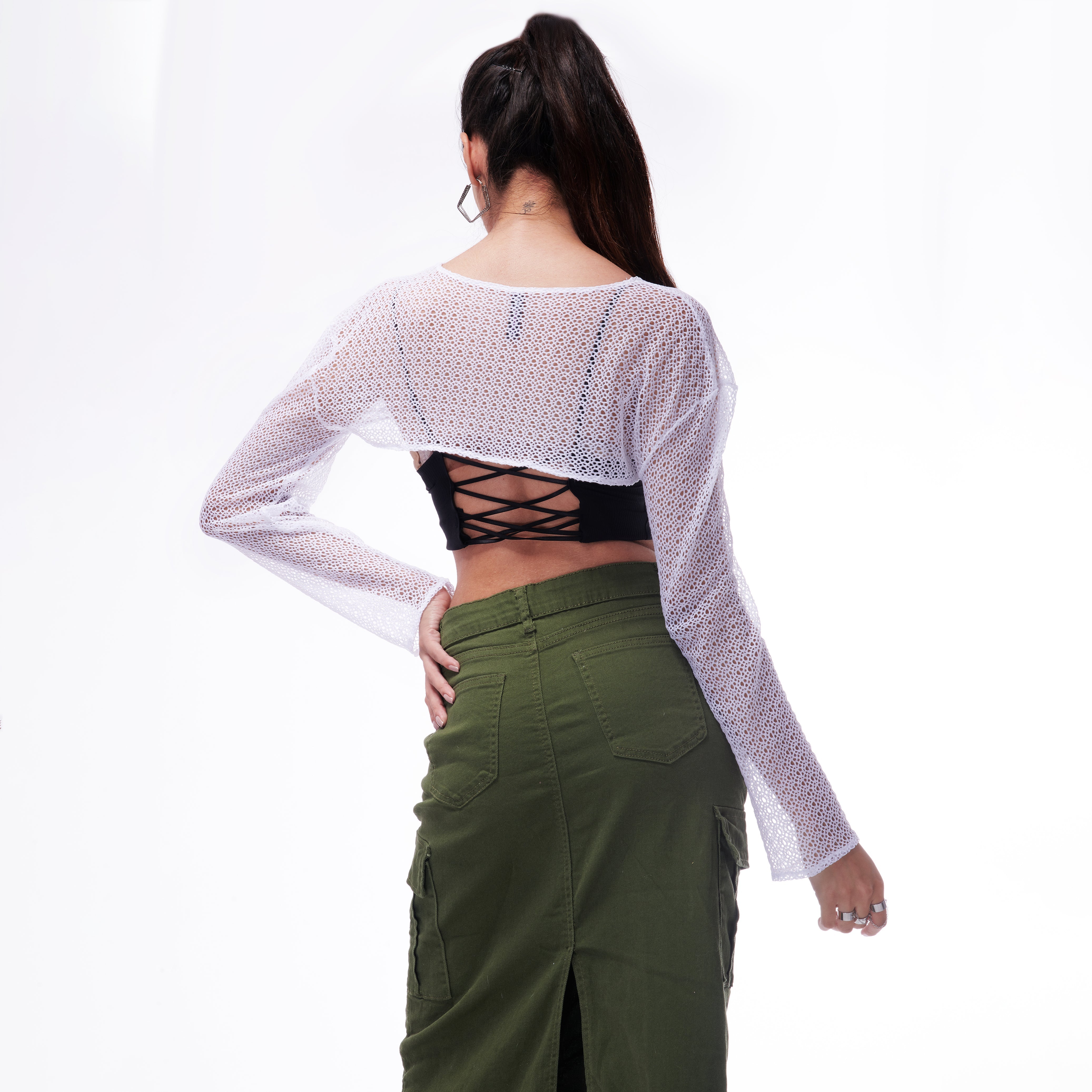 Baddie White Crochet Sleeves - view 3