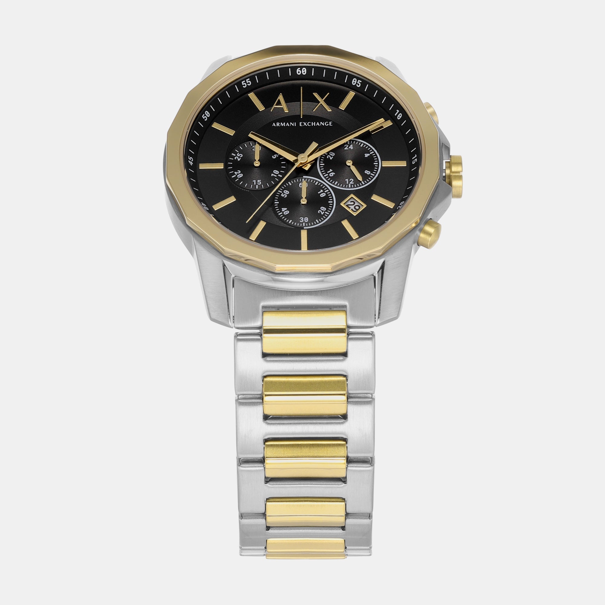 Armani Exchange Banks Men Quartz Black Dial Chronograph Stainless Steel Watch AX7148SET - view 2