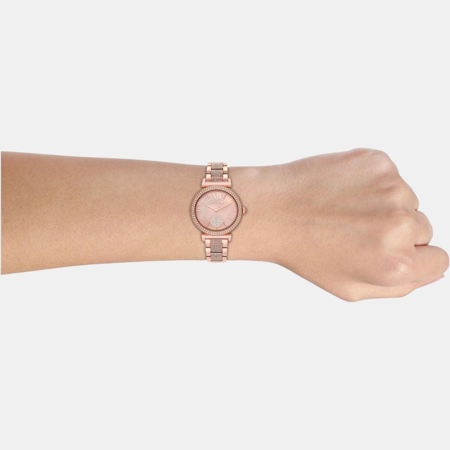 Michael Kors Abbey Women Quartz Pink Dial Analog Stainless Steel Watch MK4617 - view 4