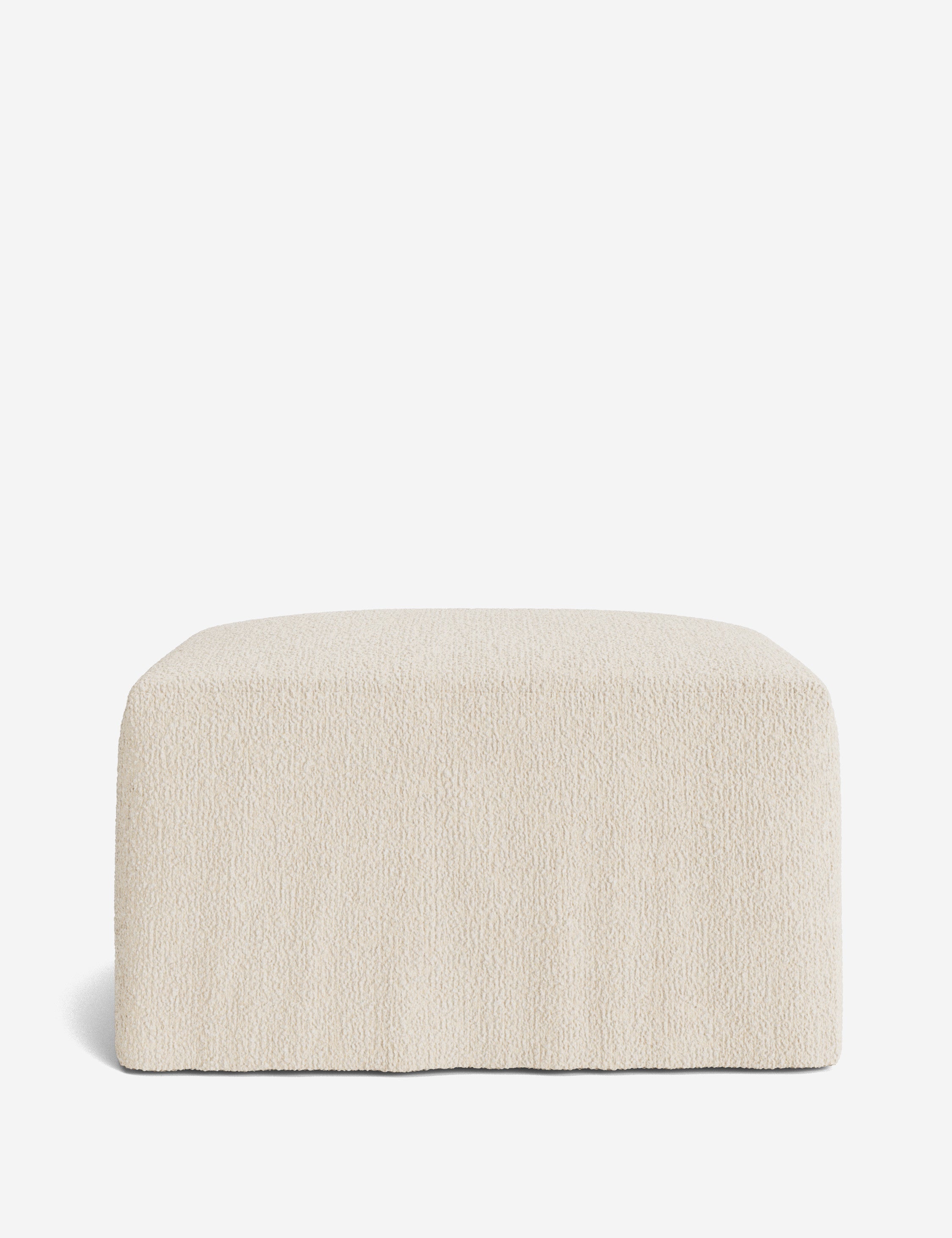 Lulu and Georgia Portola Slipcover Ottoman - view 122
