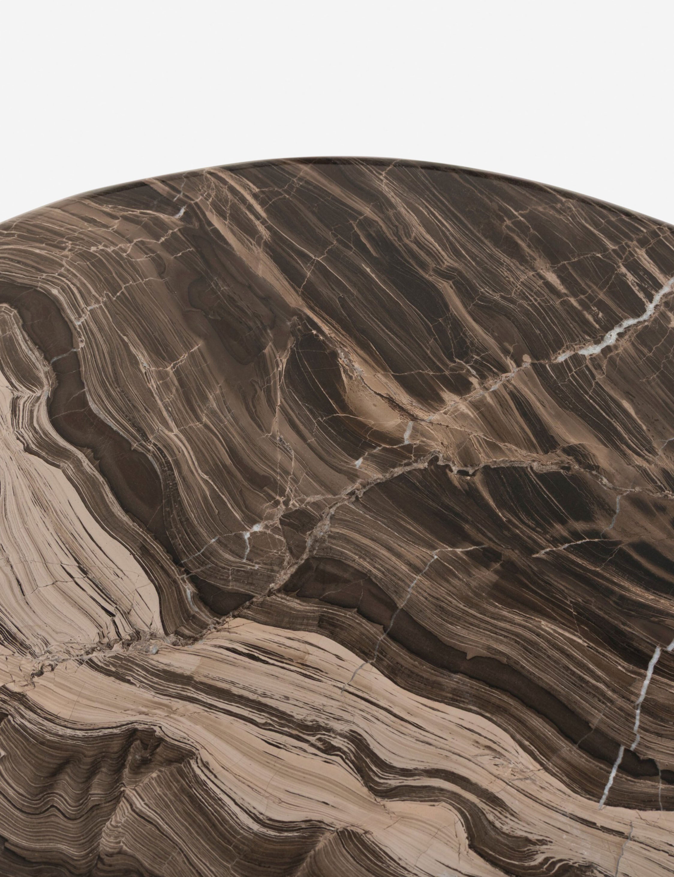 Lulu and Georgia Carlo Desk – Brown Marble - view 10
