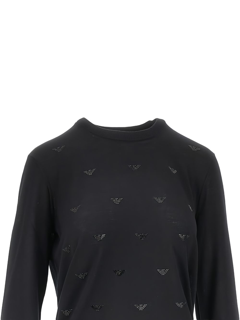 Emporio Armani Sweaters BLACK – 100% Virgin Wool - view 2
