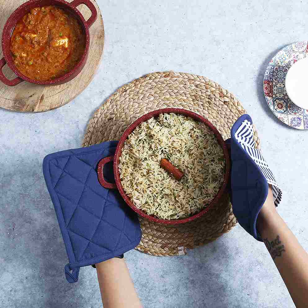 Wonderchef Como Pot holder with pocket - Blue - view 6