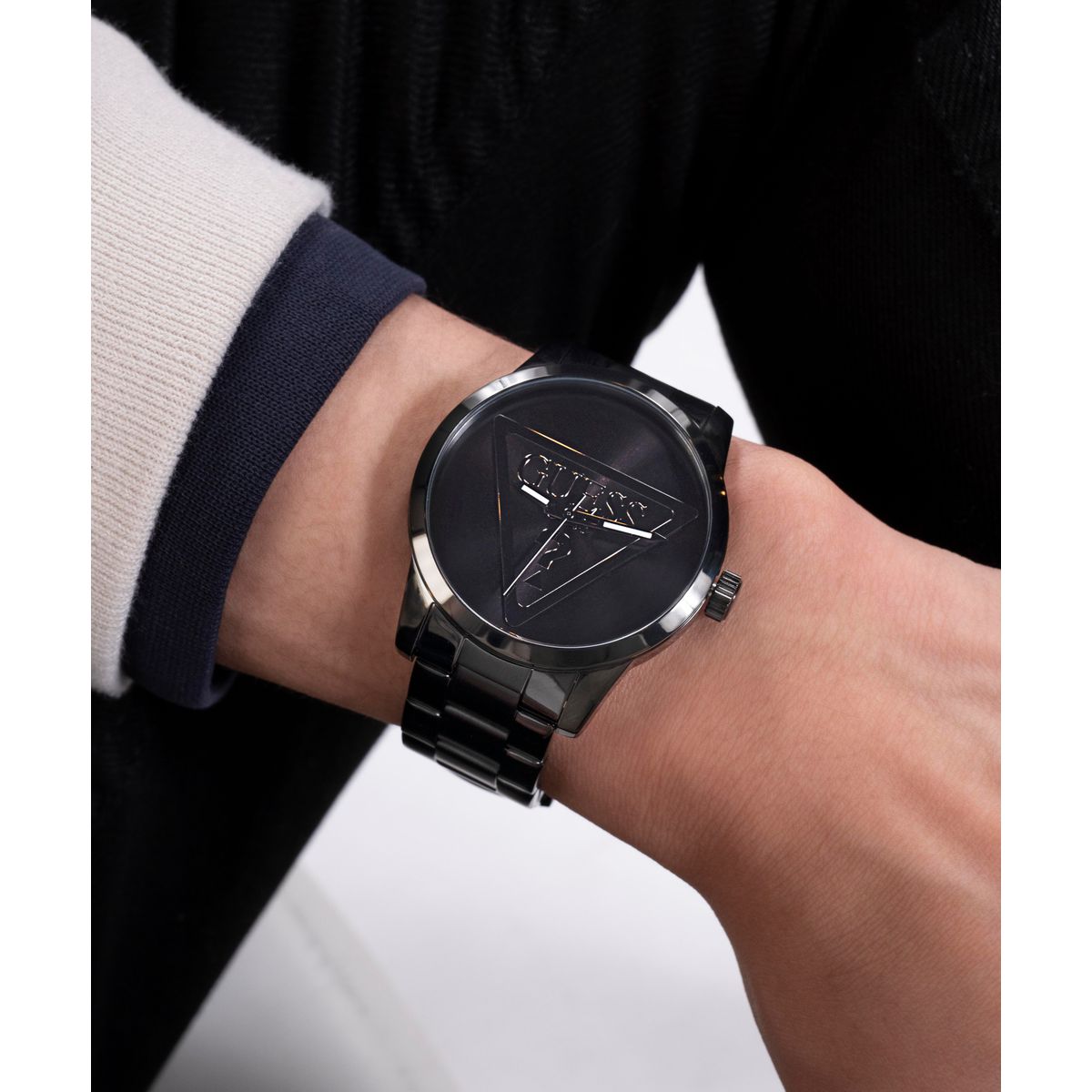 Guess Badge Men Quartz Black Dial Analog Stainless Steel Watch GW0782G2 - view 7