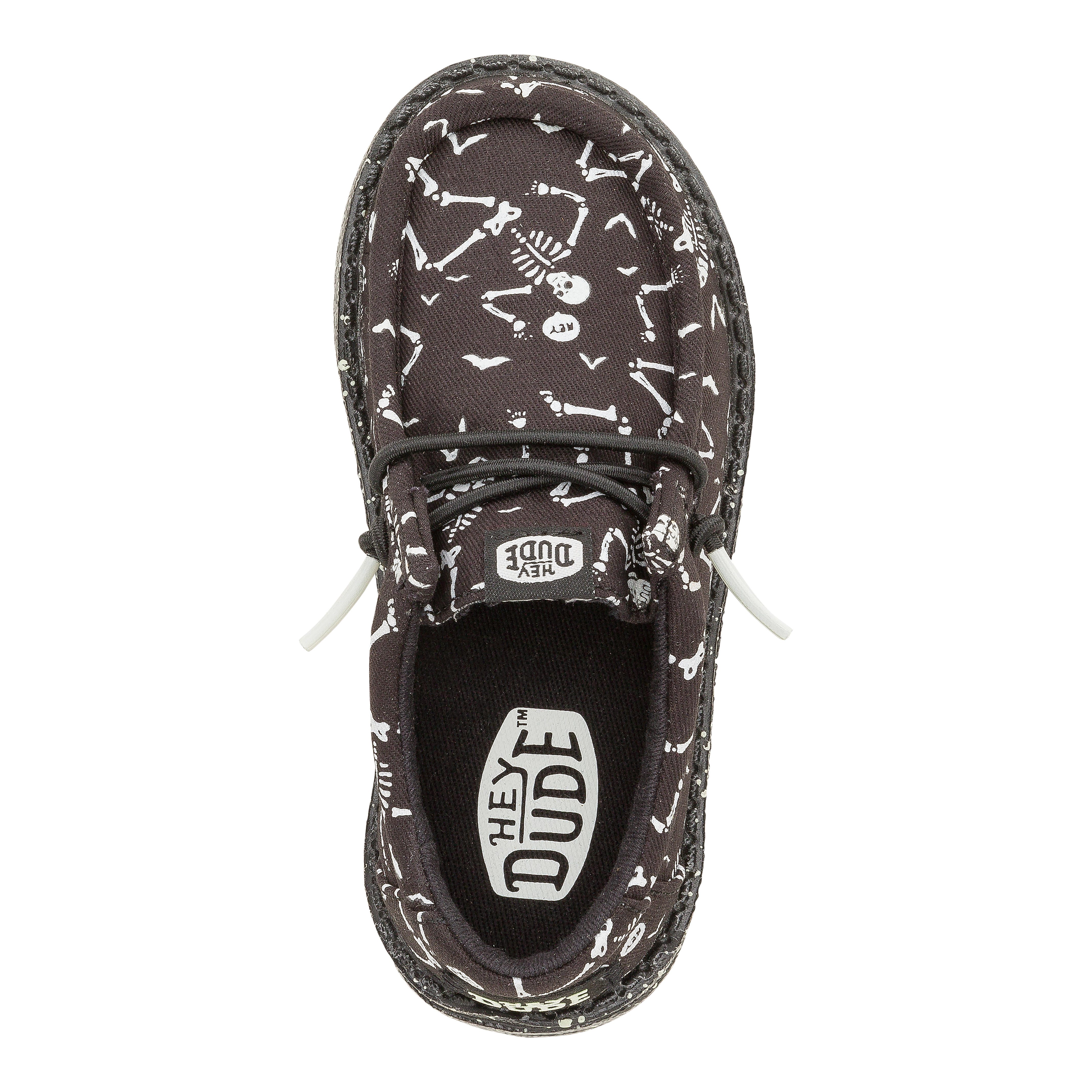 HEYDUDE shoes Wally Toddler Skeletons - Skeletons Black - view 6