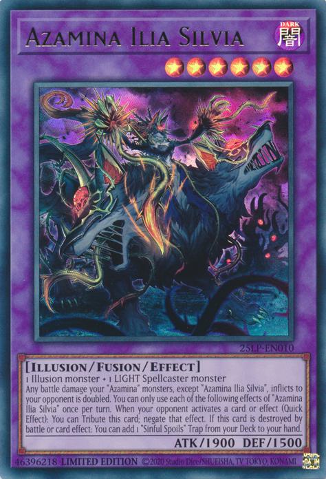 Yu-Gi-Oh! Azamina Ilia Silvia - 25LP-EN010 - Ultra Rare - Limited