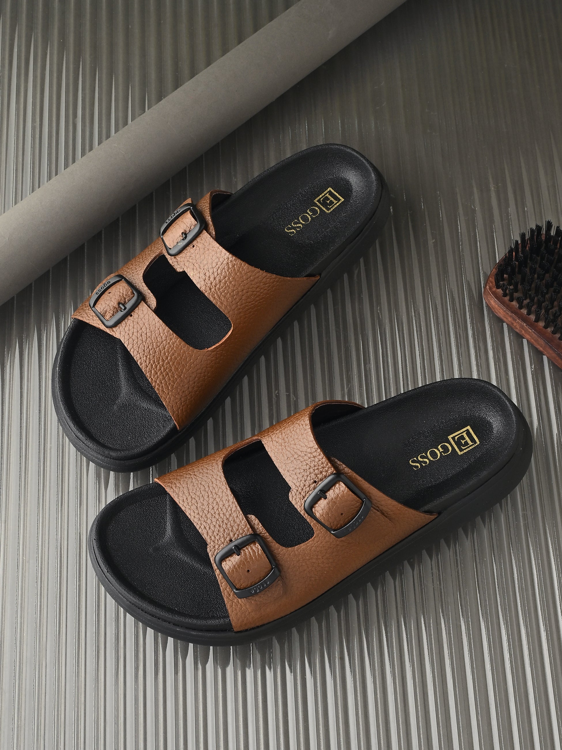 Egoss Shoes Comet Leather Slippers by Aspeerio - view 2