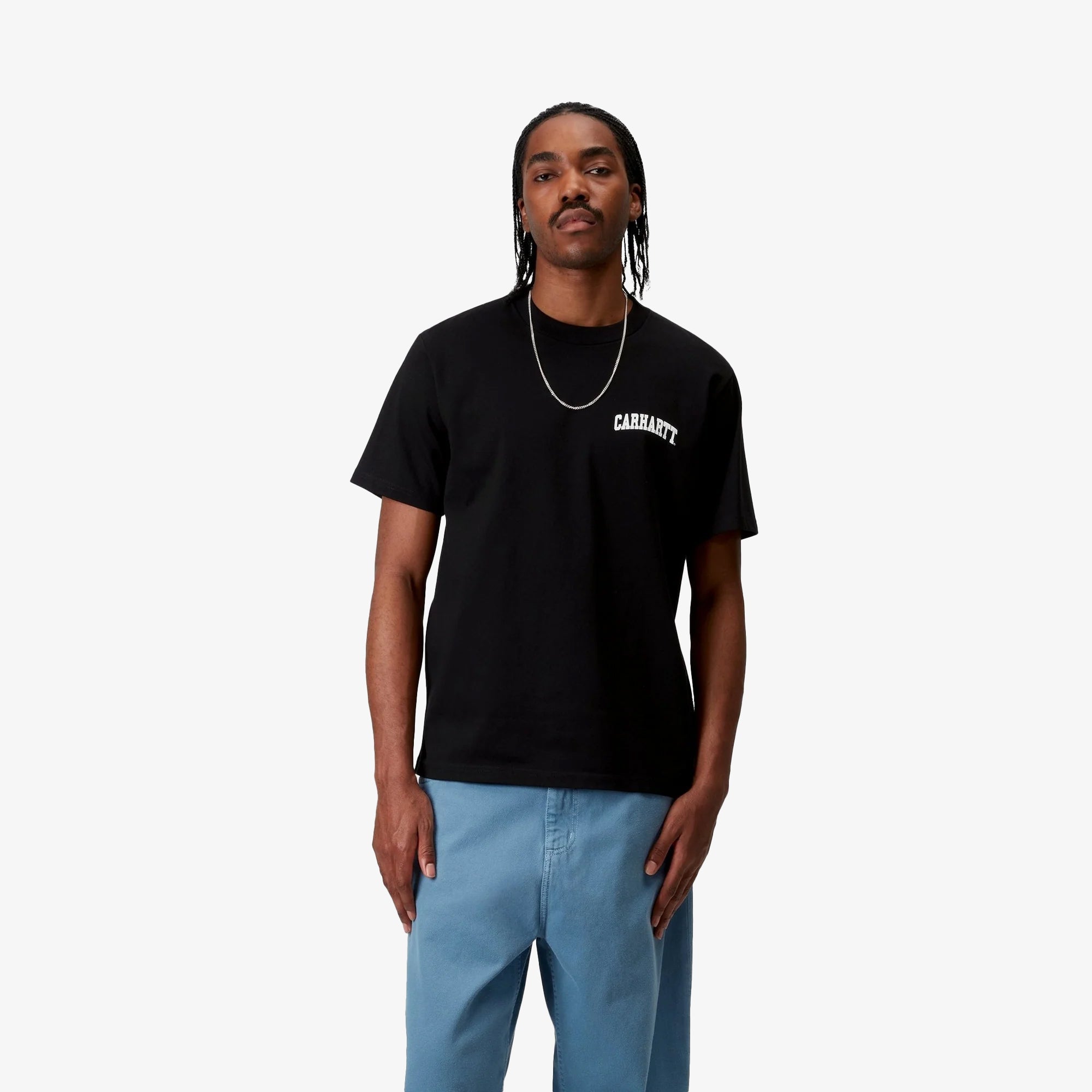 Carhartt | UNIVERSITY SCRIPT T-SHIRT { BLACK/WHITE - view 3