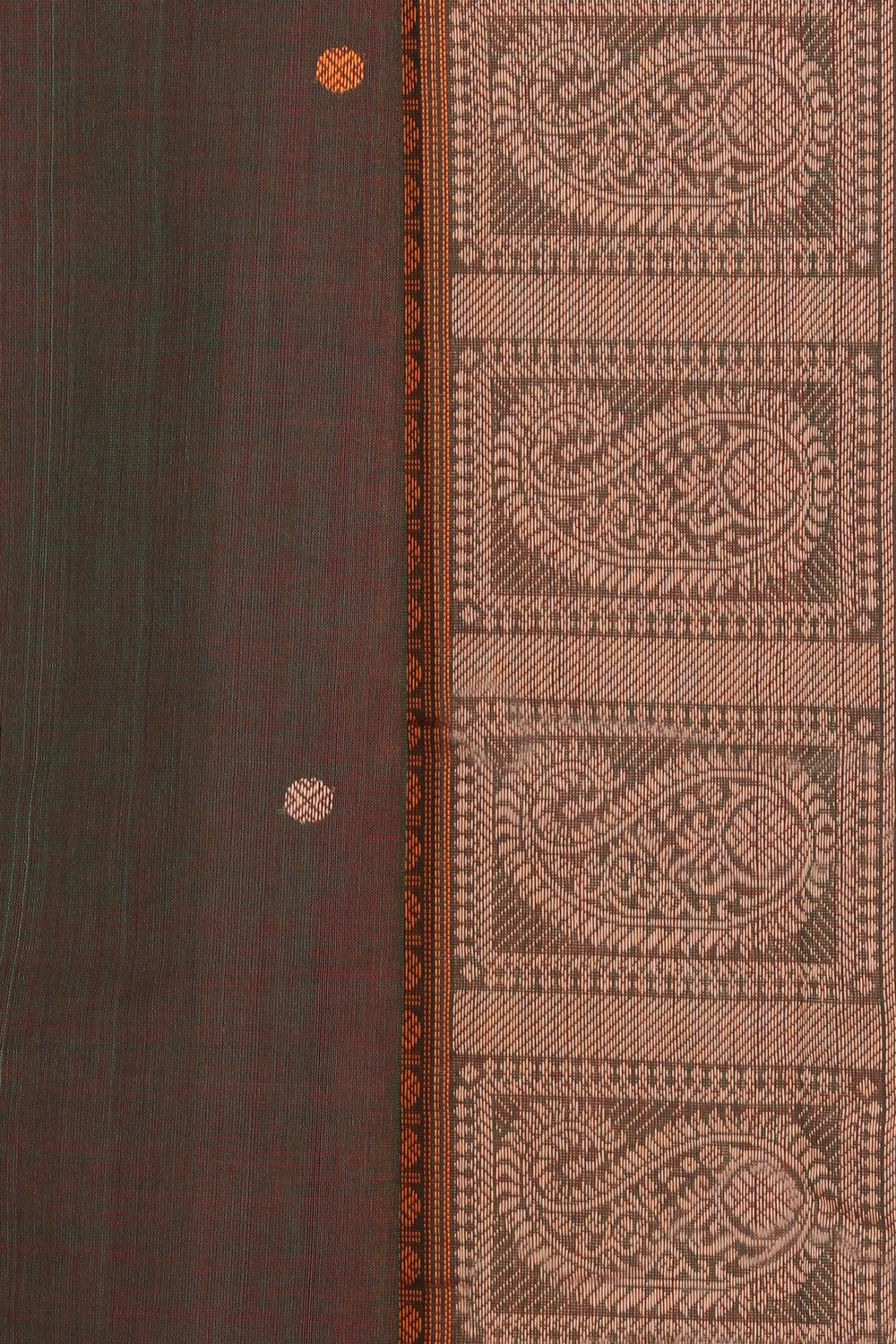 Kalanjali Kanchi Cotton Green Saree – Women's - view 2