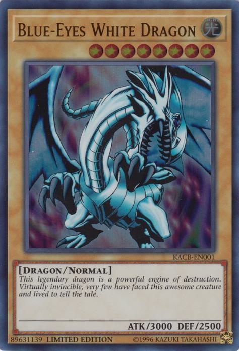 Yu-Gi-Oh! Blue-Eyes White Dragon - KACB-EN001 - Ultra Rare - Limited