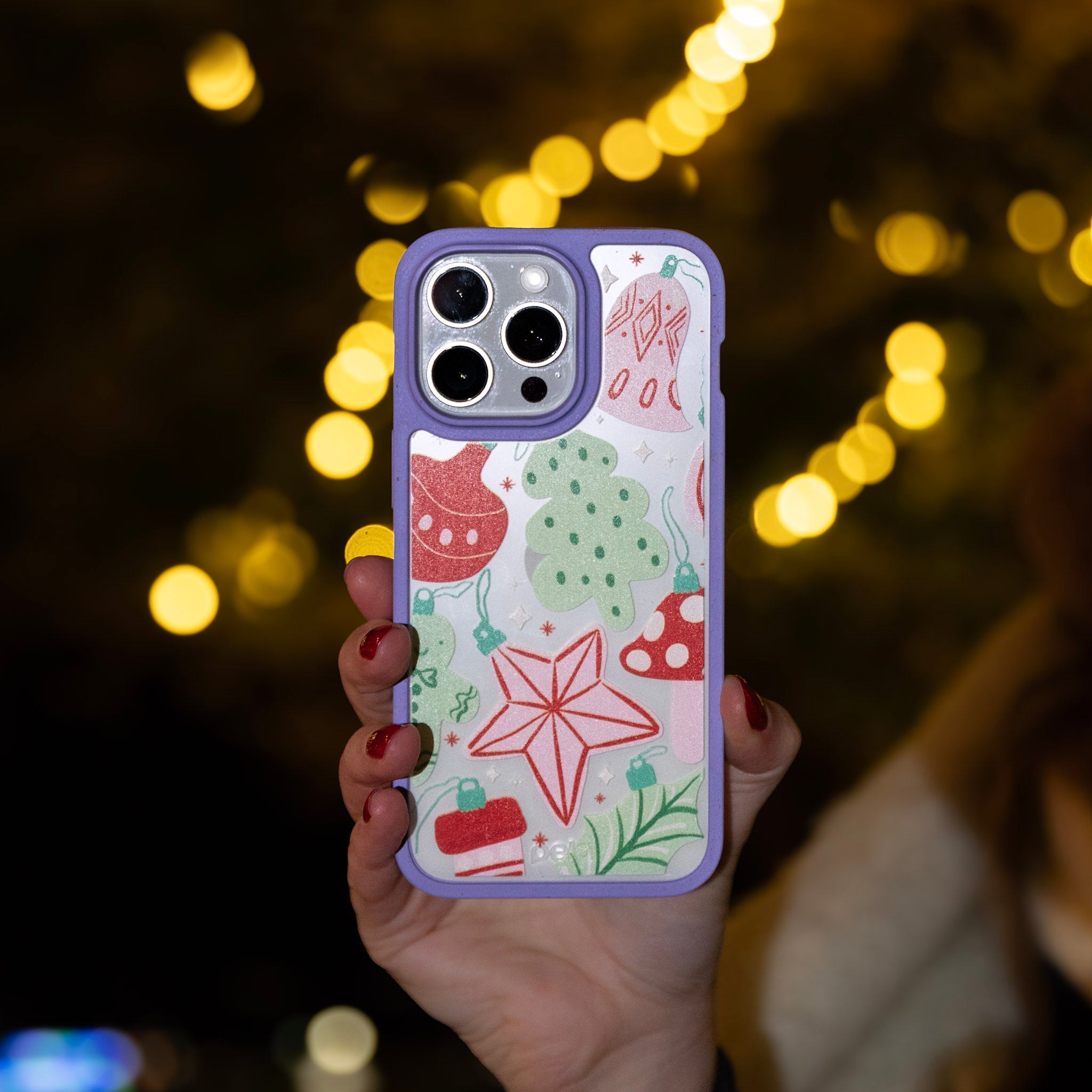 BlackTree Clear Festive Flair iPhone 16 Pro Max Case With Lavender Ridge - view 2