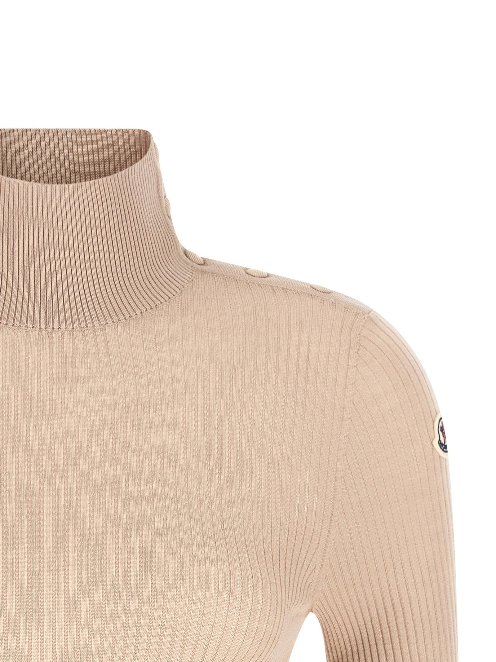 Moncler Textured Wool Turtleneck Sweater – 100% virgin wool - view 3