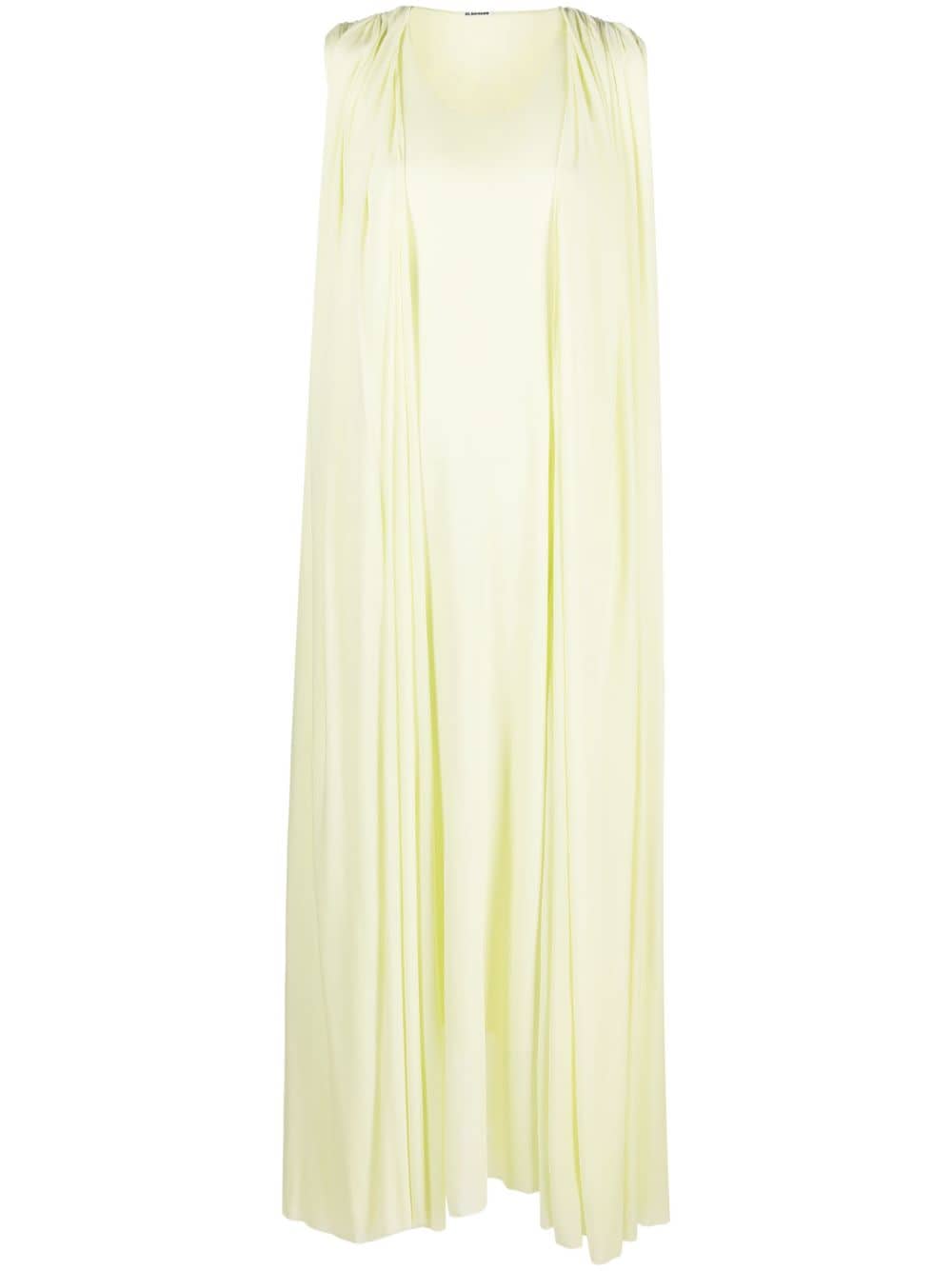 Jil Sander Draped midi dress – viscose 100%