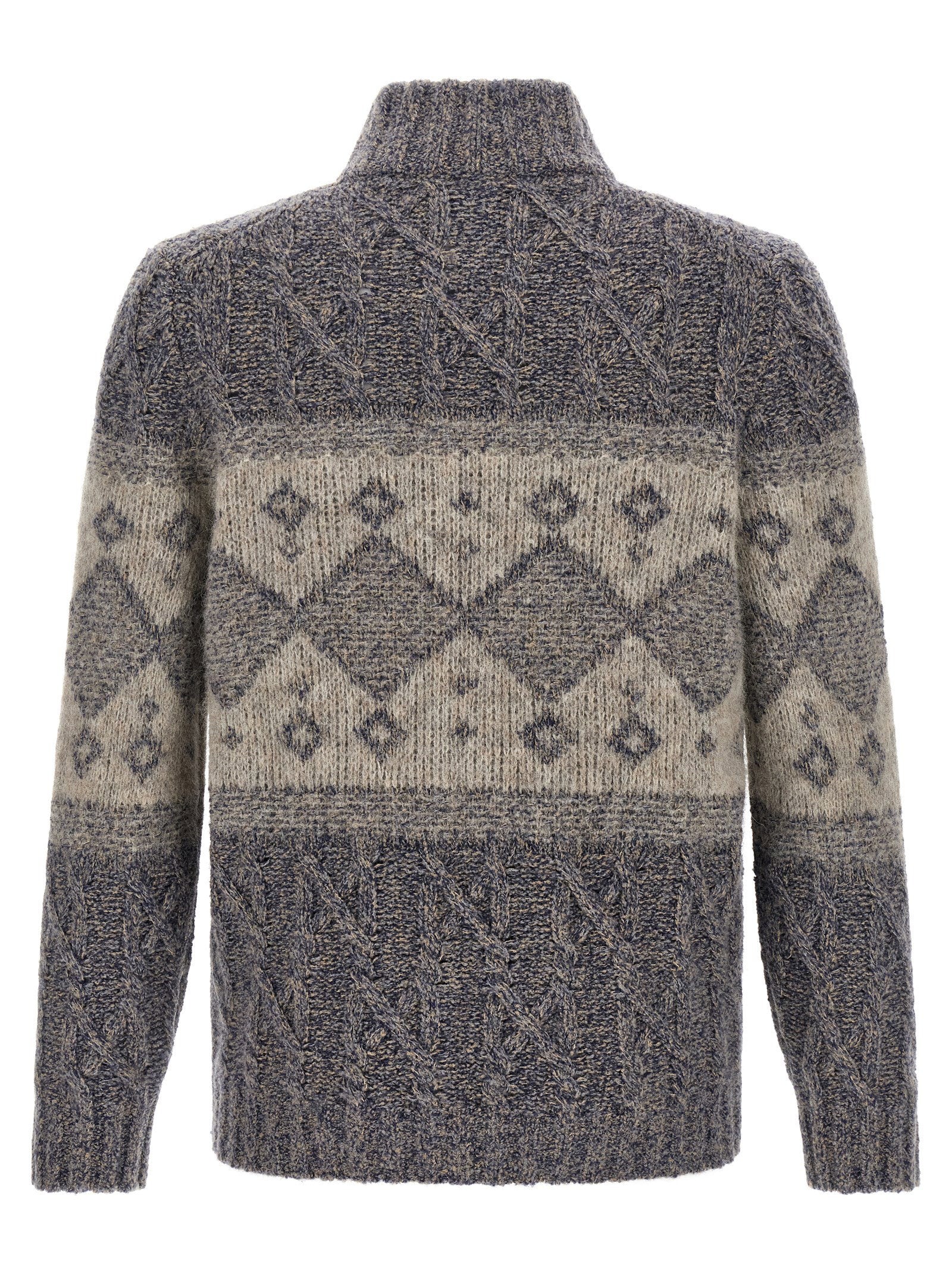 Brunello Cucinelli Chiné Yarn Cardigan – 50% wv, 30% se, 20% ws - view 2