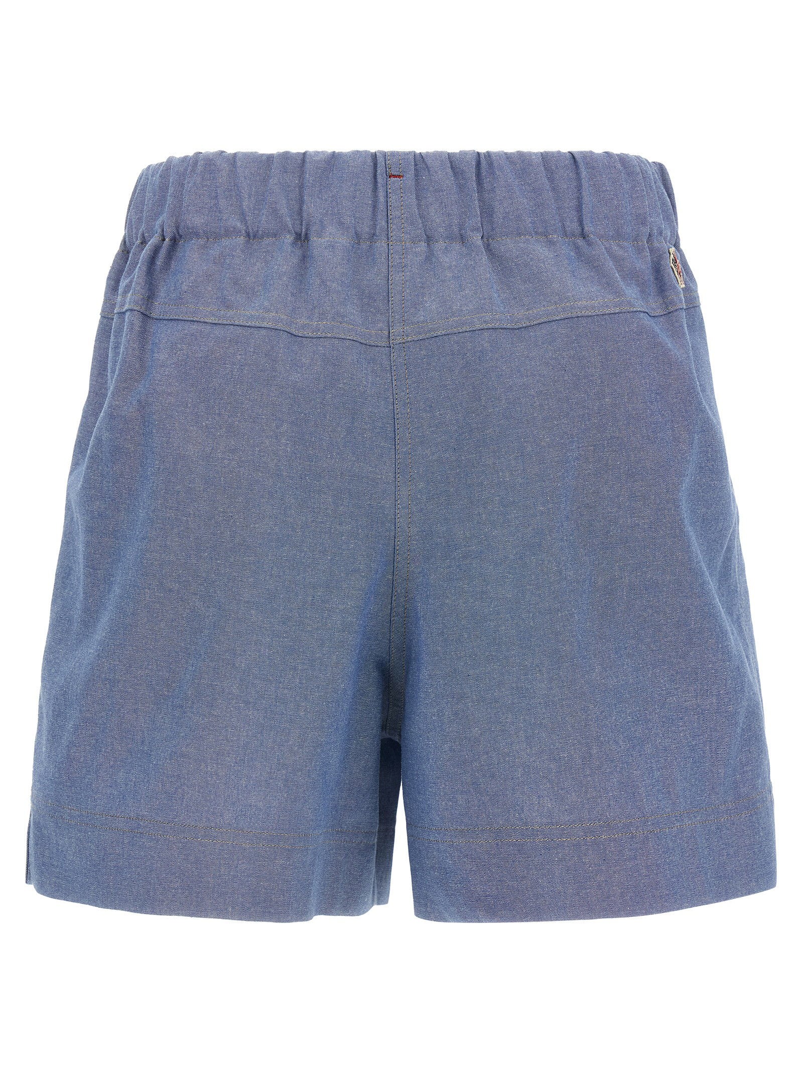 Moncler Grenoble Chambray Cotton Shorts – 100% cotton - view 2