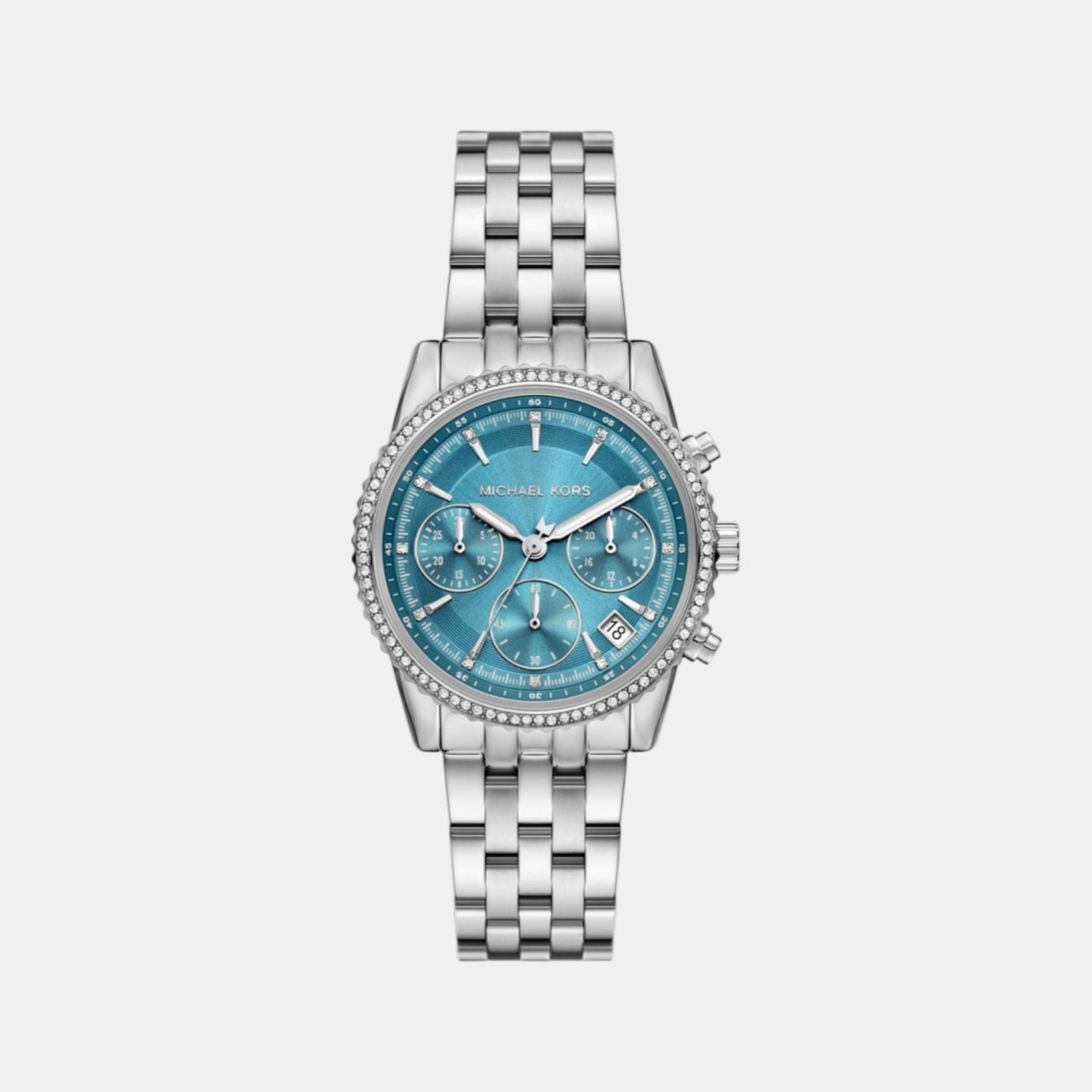 Michael Kors Bryant Women Quartz Blue Dial Analog Stainless Steel Watch MK7539