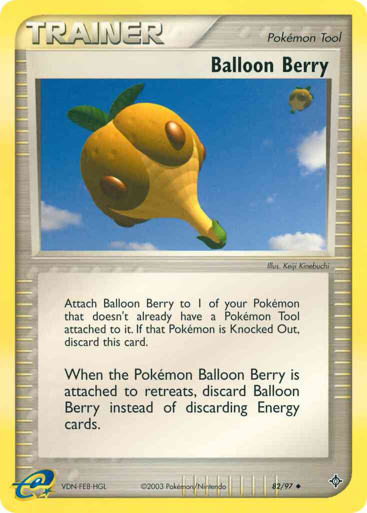 Uncommon ex3-82 non-holo – Pokémon Balloon Berry - 82/97 - Uncommon [ex3-82] [Non-Holo]