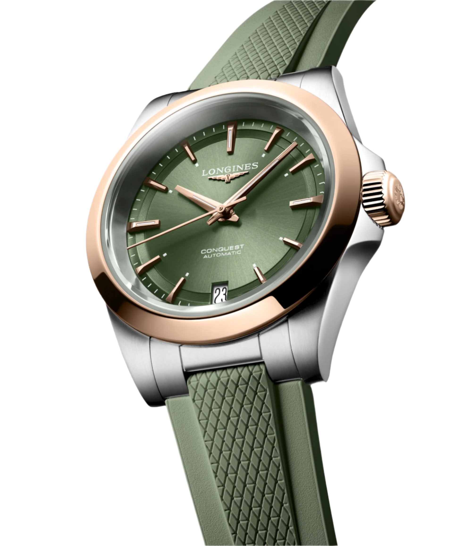 Longines Conquest Sunray Green Dial Men 34mm - view 3