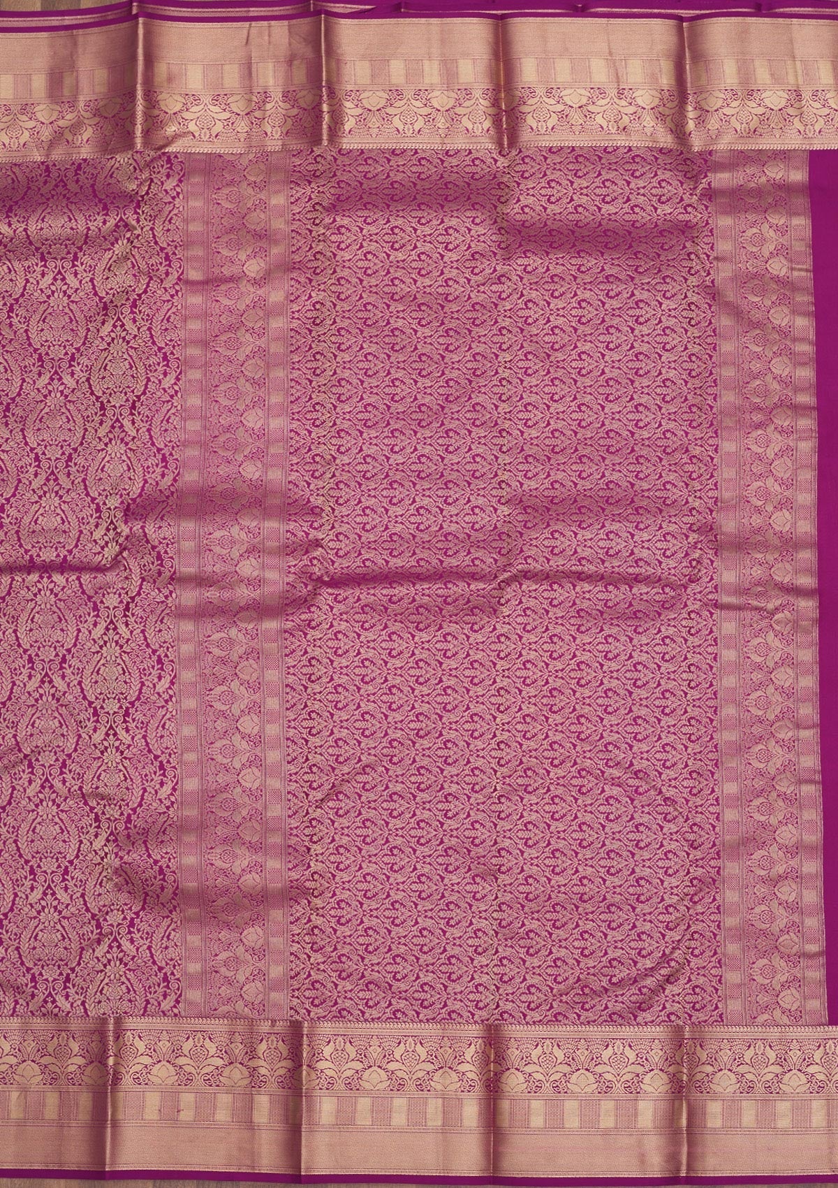 Koskii Lavender Zariwork Pure Silk Saree – Women's - view 5