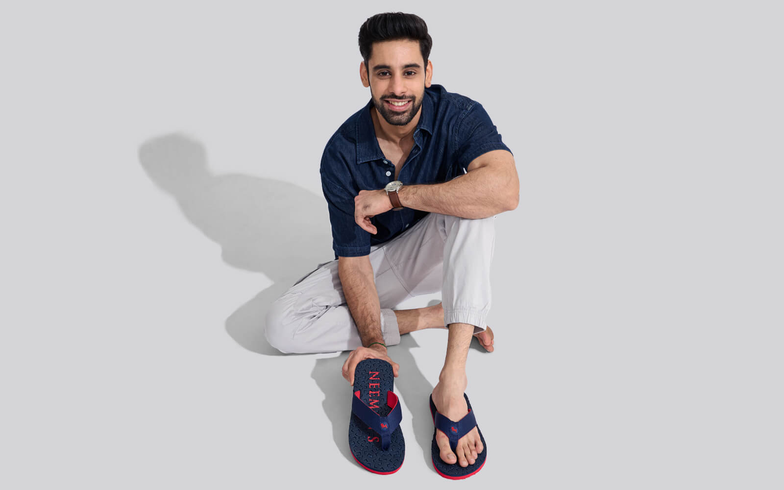 Neeman's Float Ease Flips : Navy - Red - view 10