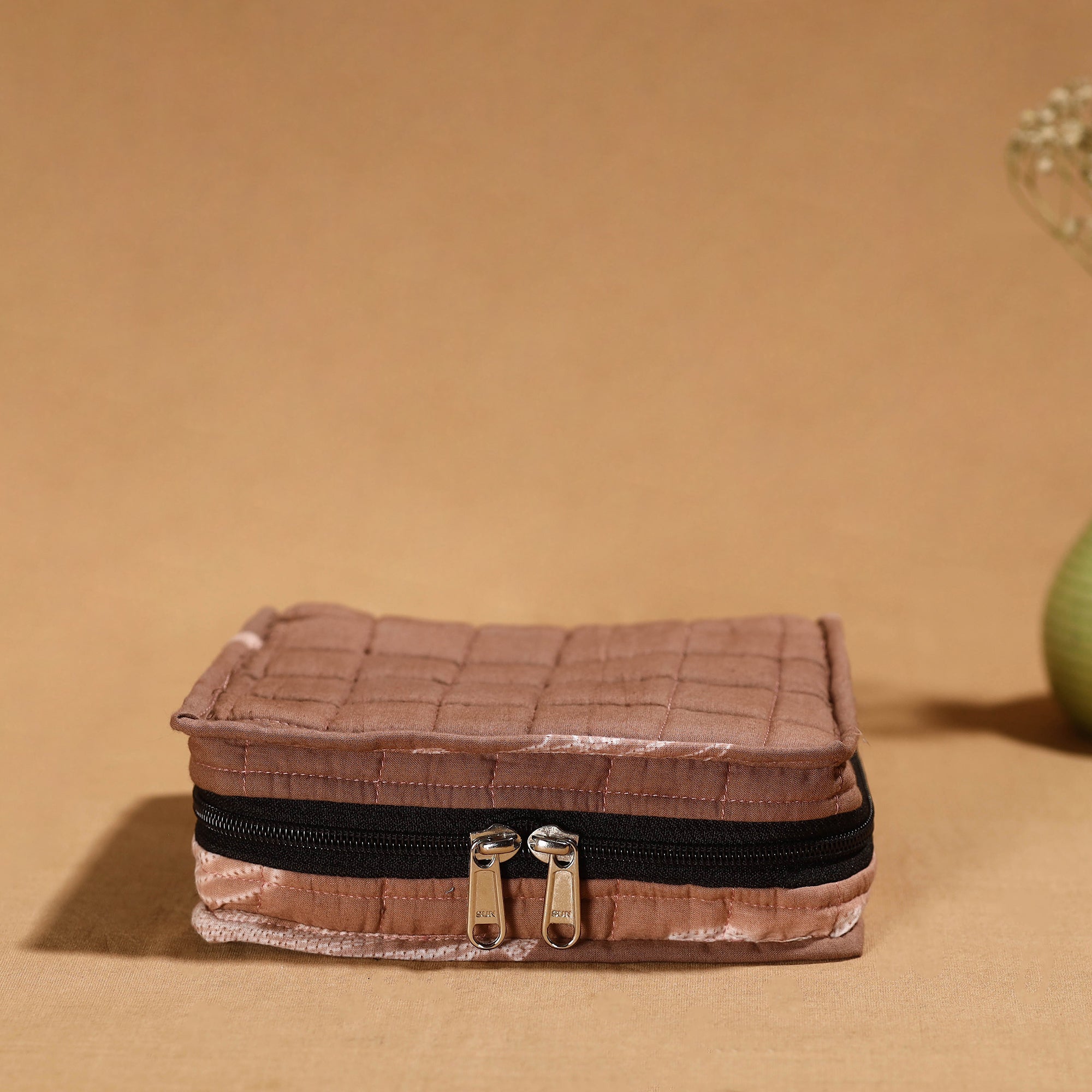 NOORI BAZAR Brown - Handmade 4 Pockets Cotton Jewelry Bag 16 - view 2