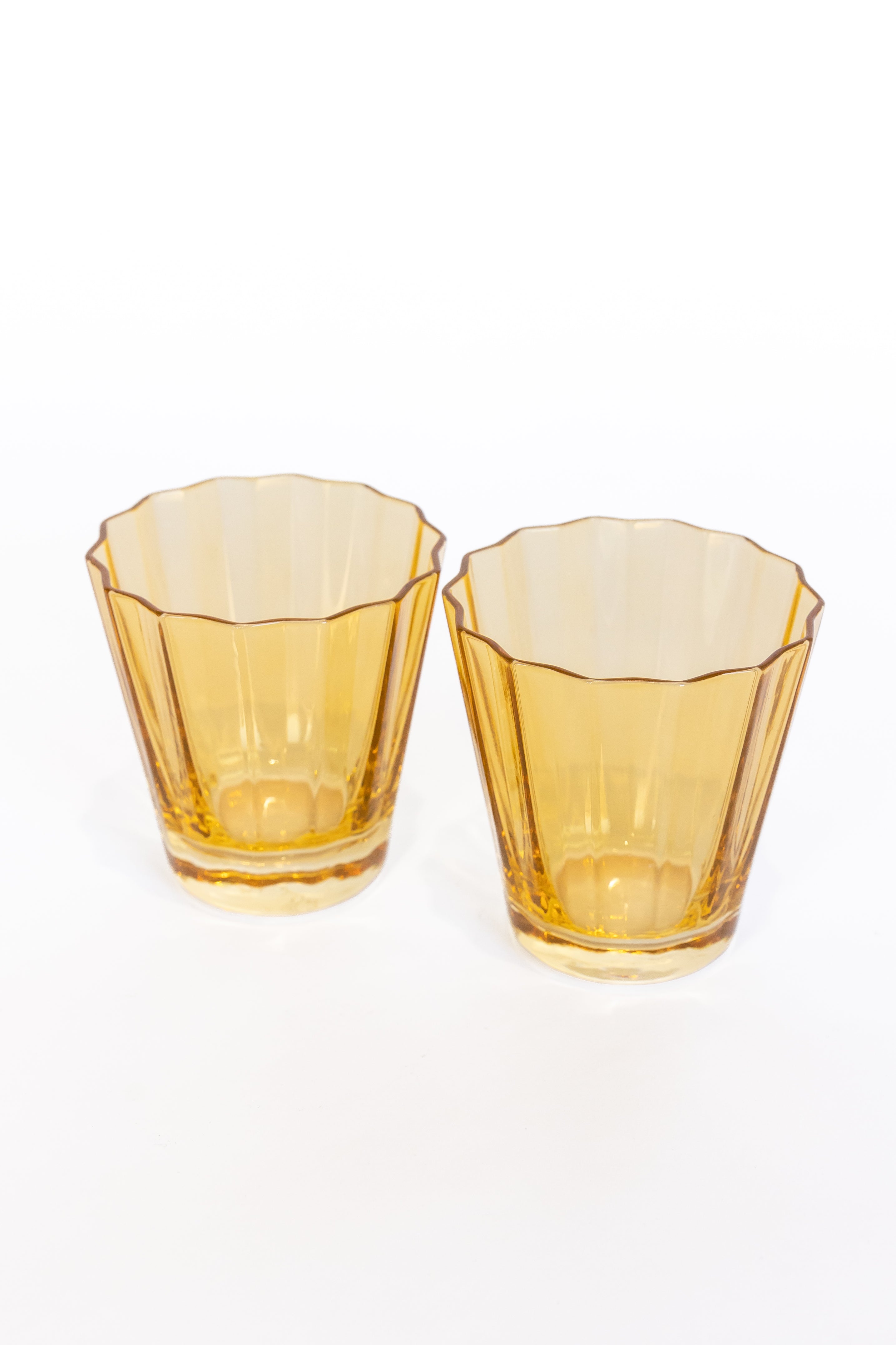 Estelle Colored Glass Estelle Colored Sunday Low Balls - Set of 2 {Yellow} - view 2