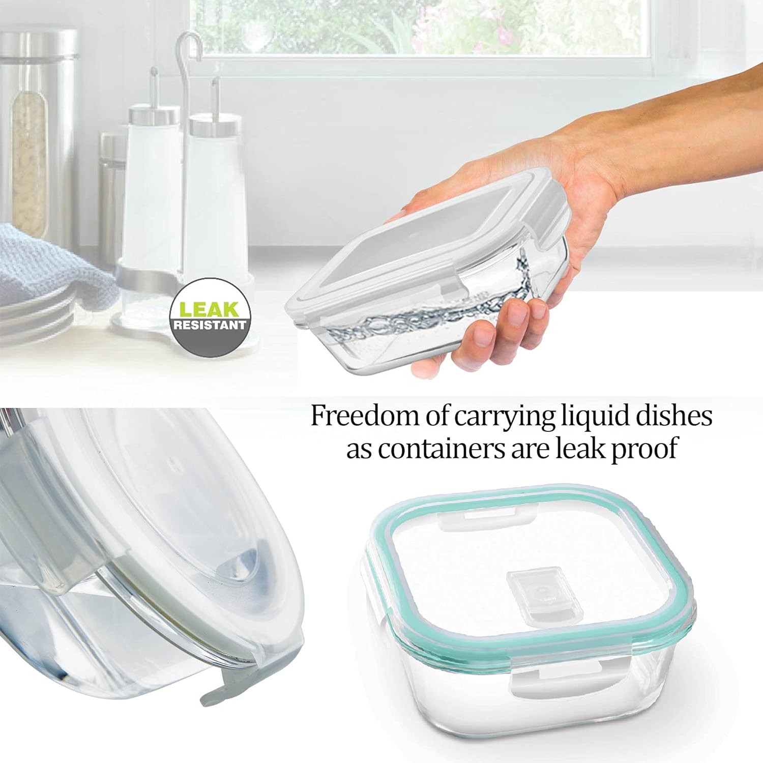 Clip Fresh Square Container (Treo by Milton) – Transparent - view 6