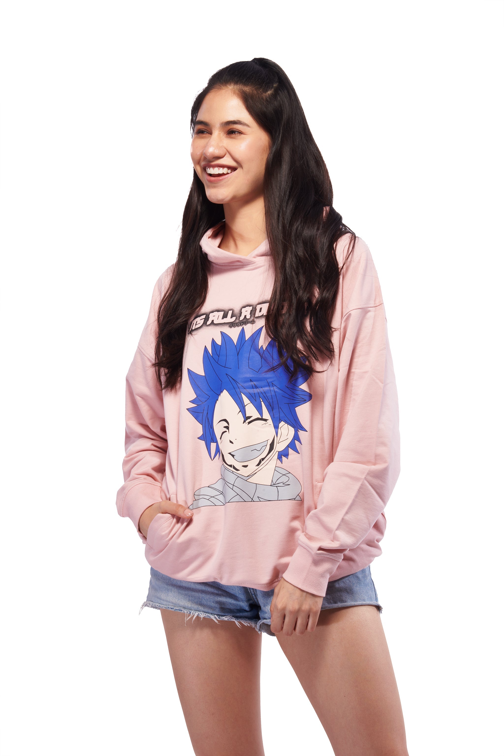 VSCO Pink Oversized Hoodie