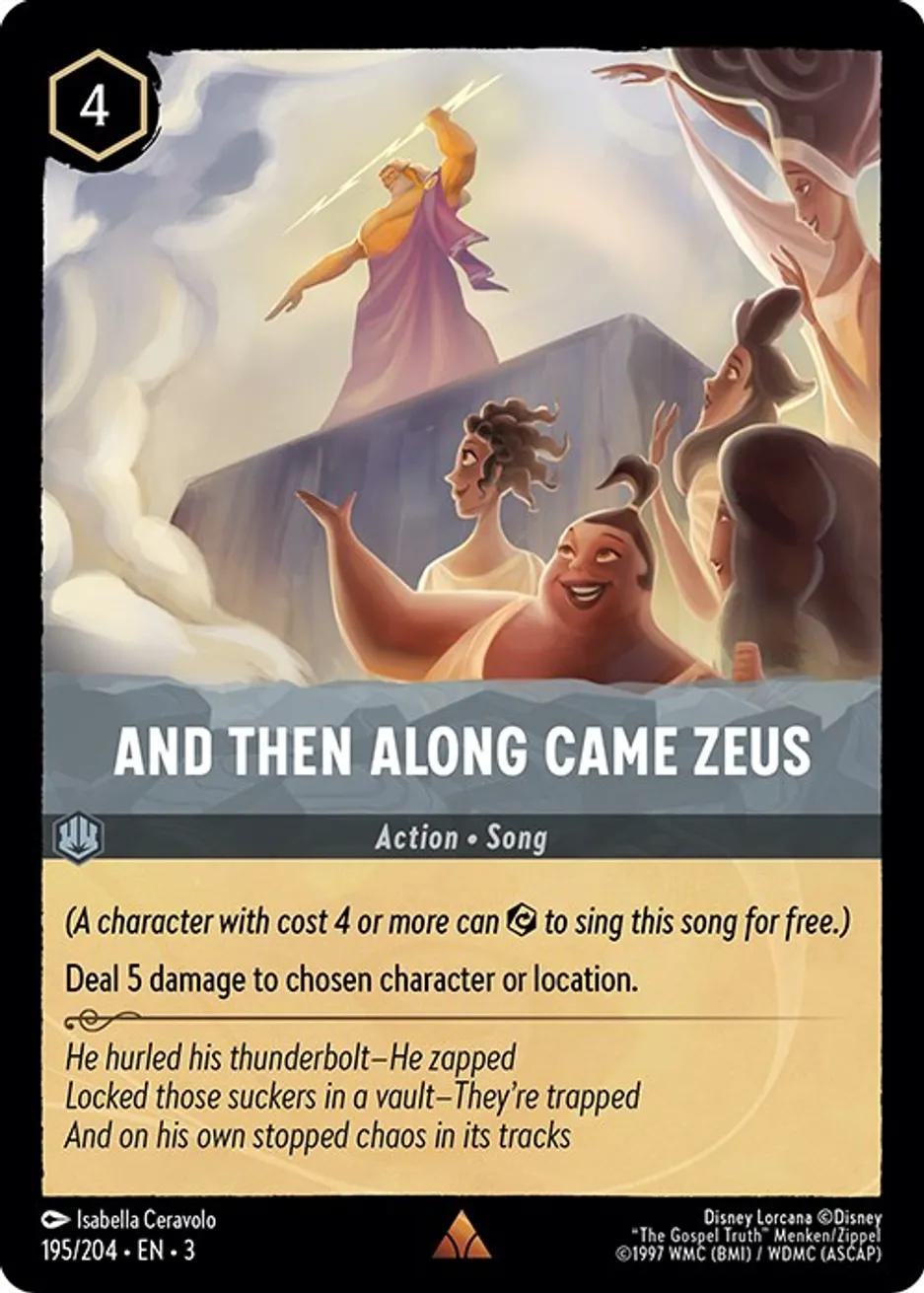 Lorcana And Then Along Came Zeus - 195/204 [Into the Inklands] [Non-Foil]