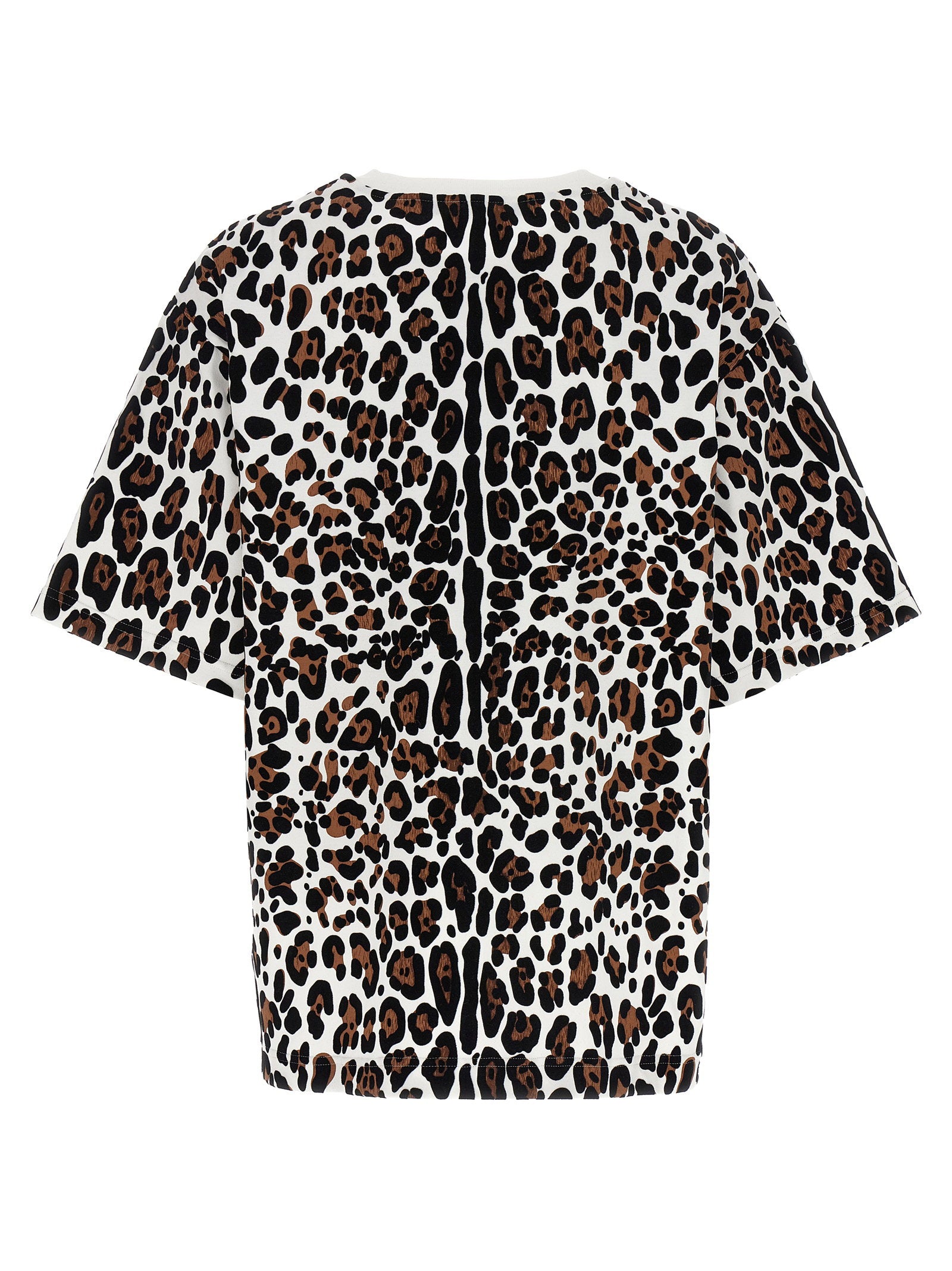 Dolce & Gabbana Animal Print Logo Plaque T-shirt - view 2