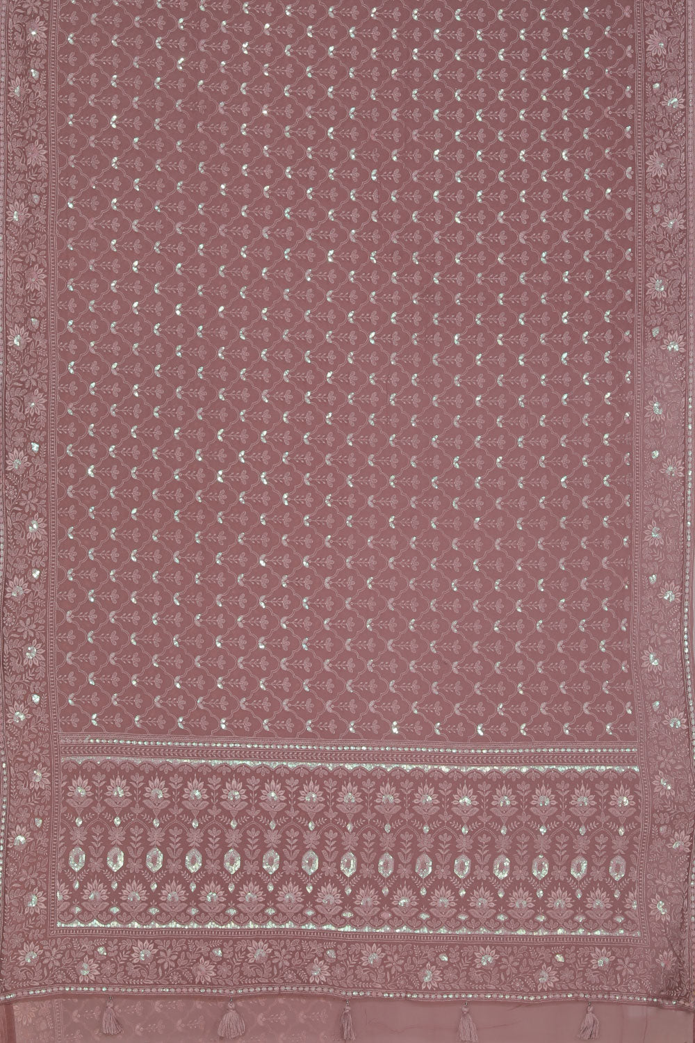 Kalanjali Georgette Purple Saree – Women's - view 3
