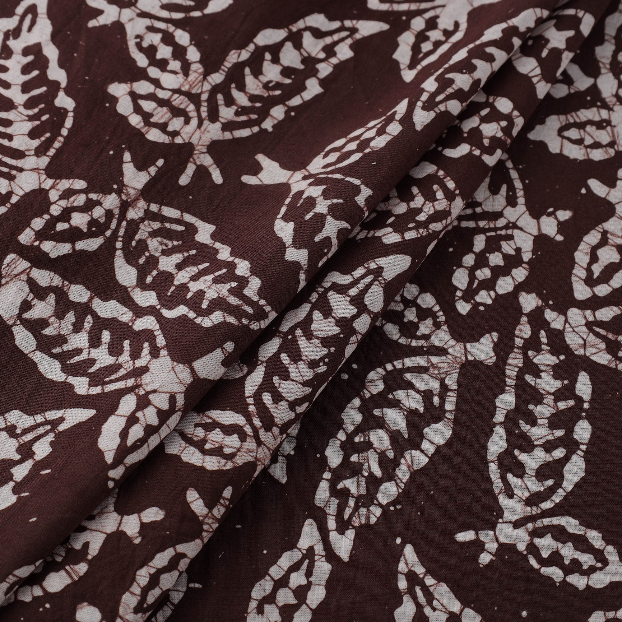 BATIK BY MD. SHARIFF Brown - Hand Printed Cotton Batik Fabric 10 - view 2