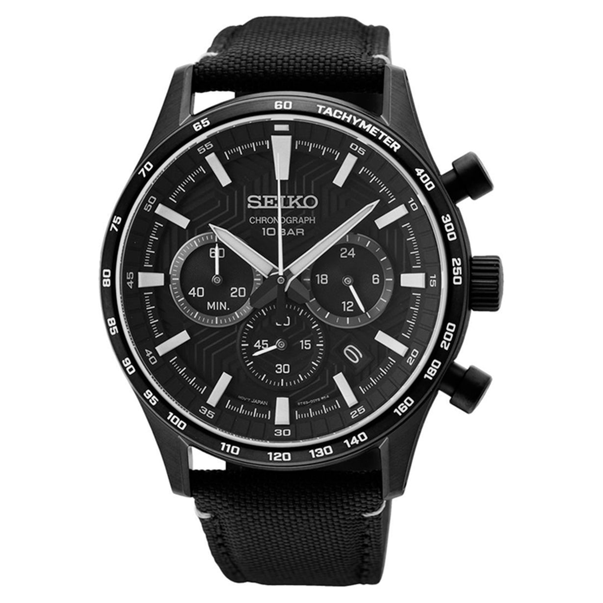 Seiko Dress Black Dial Men 43mm
