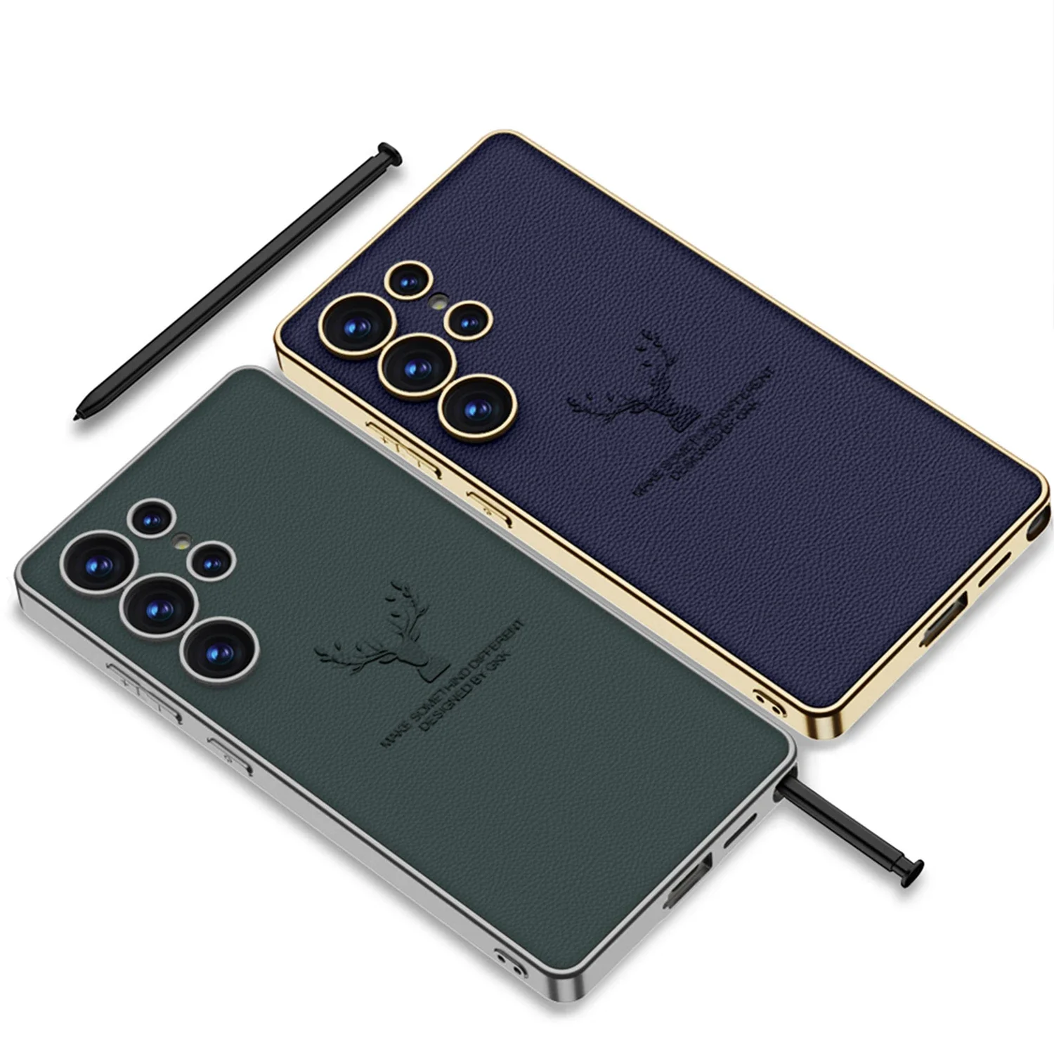Million Cases Regal Stag Deer Electroplated Leather Case - Samsung - view 4