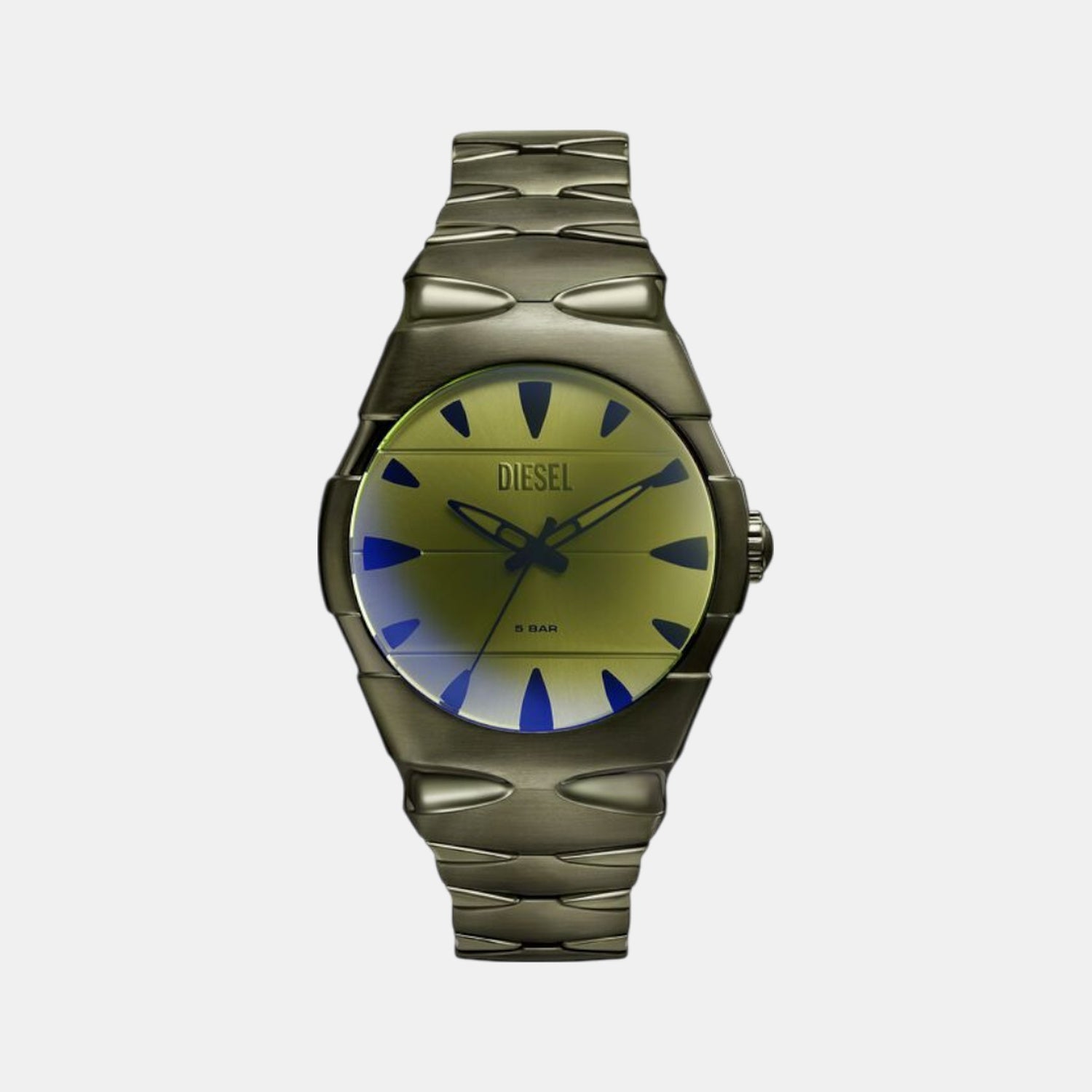Diesel D-Sruptor Men Quartz Silver Dial Analog Stainless Steel Watch DZ2215