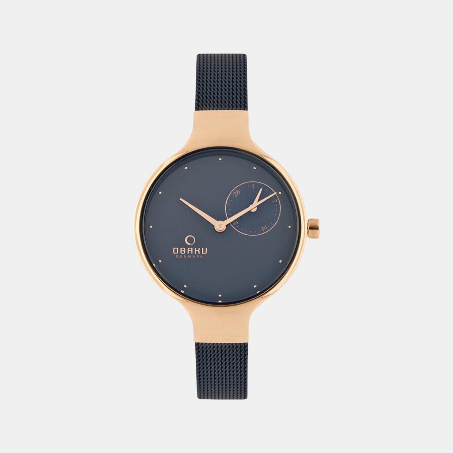 Obaku Eng Ocean Women Quartz Blue Dial Analog Stainless Steel Watch V201LDVLML
