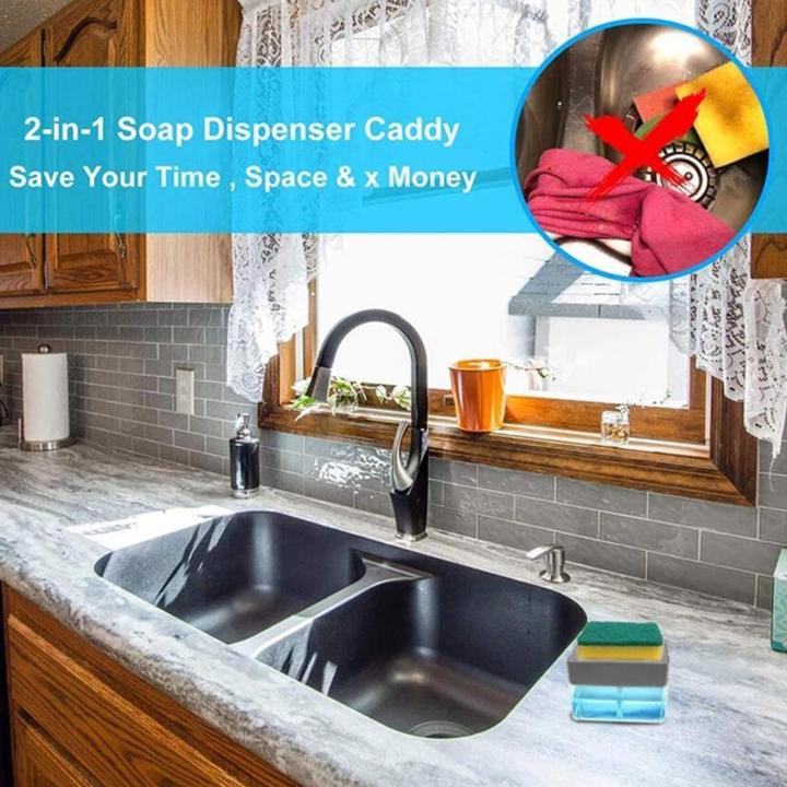 Fab Alchemy UPGRADED Liquid Soap Dispenser & Sponge Holder (WITH FREE SPONGE) - view 8