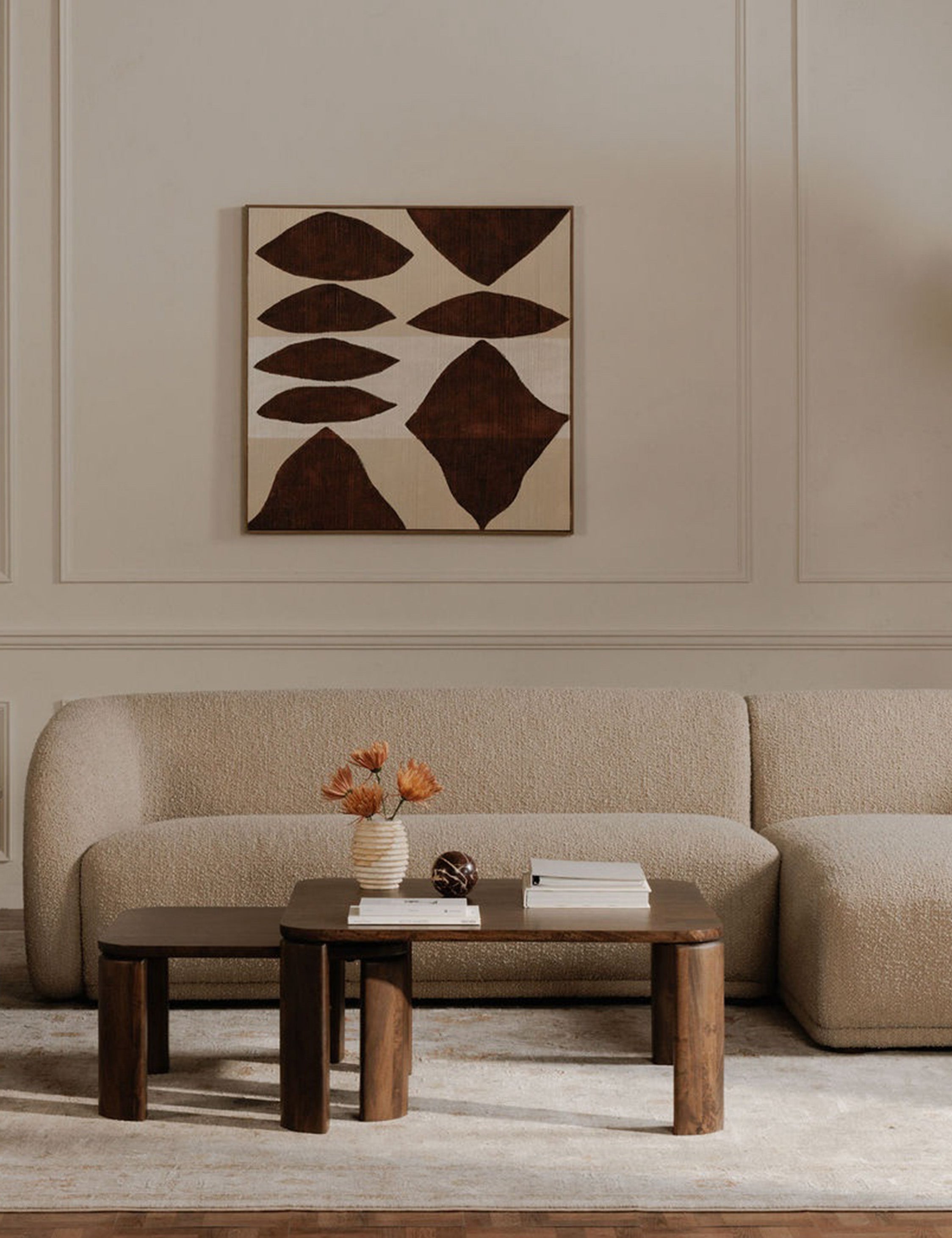 Lulu and Georgia Orza Sectional Sofa – Taupe Boucle - view 3