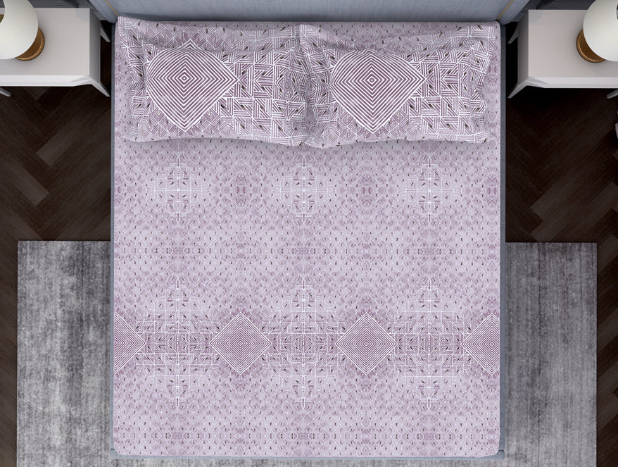 Spaces India Tonalelgence Geometric 100% Cotton Fitted King - Essentials by Spaces - view 10