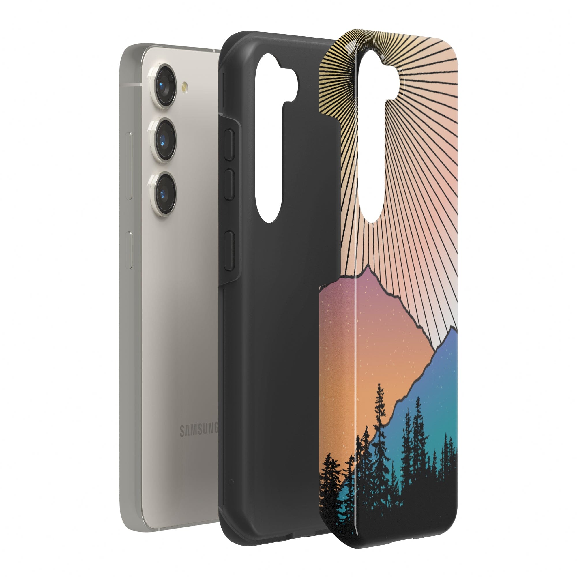 Casetry Golden Hour | Mountain Sunset Samsung Case - view 12
