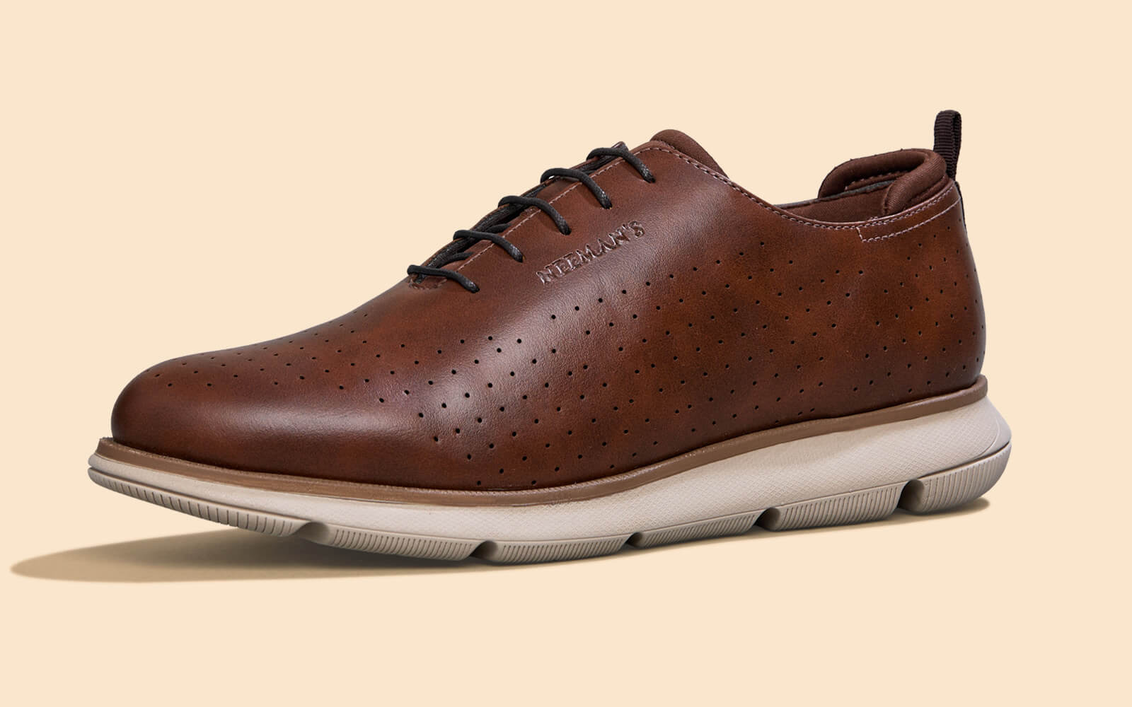Neeman's Flexy Brogues : Brown - view 3