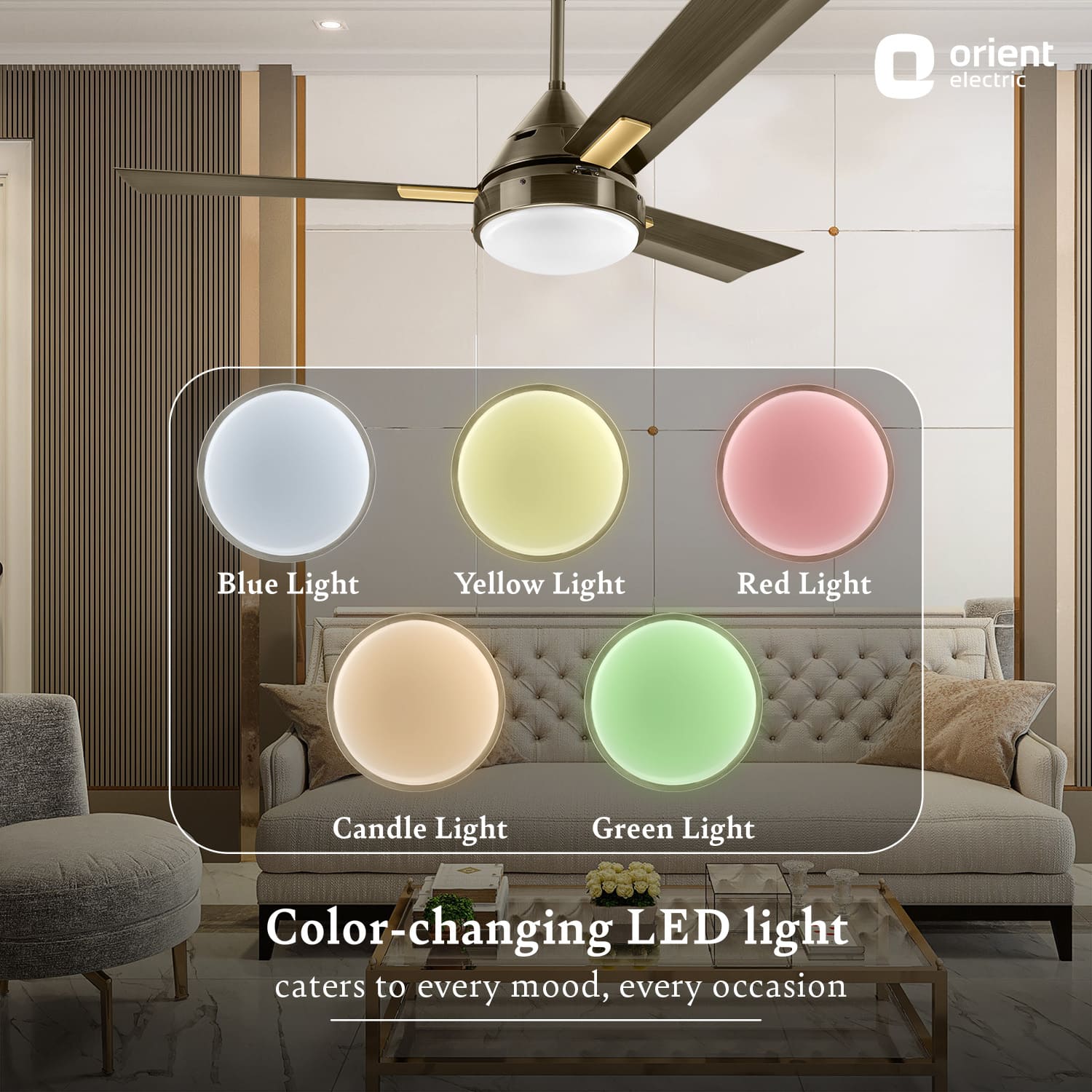orientelectric Spectra with Remote & Underlight Ceiling Fan - view 18