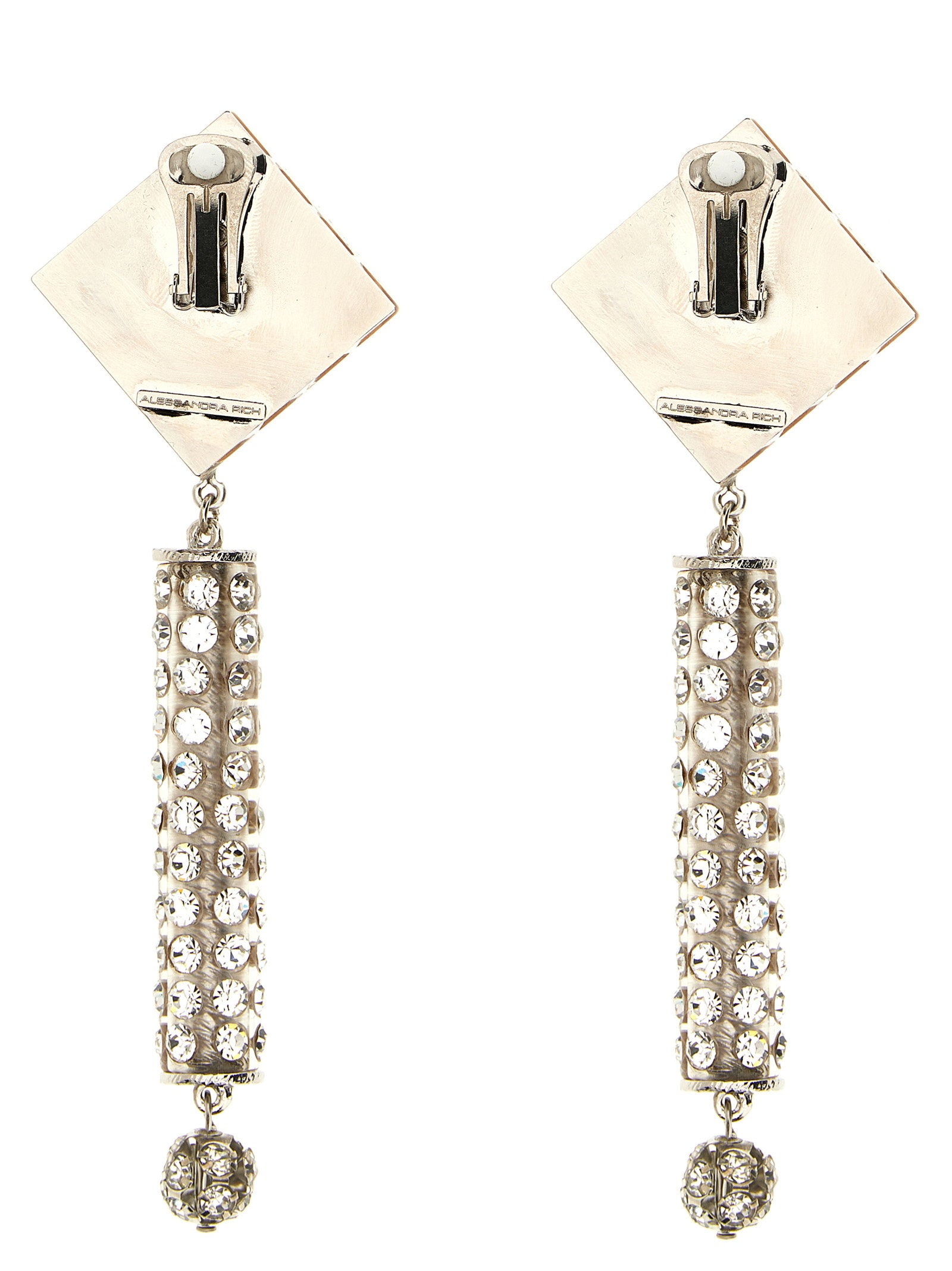 Alessandra Rich Crystal Earrings – 100% plastic - view 2