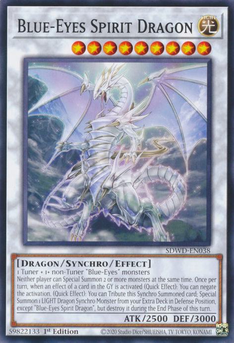 Yu-Gi-Oh! Blue-Eyes Spirit Dragon - SDWD-EN038 - Common - 1st Edition