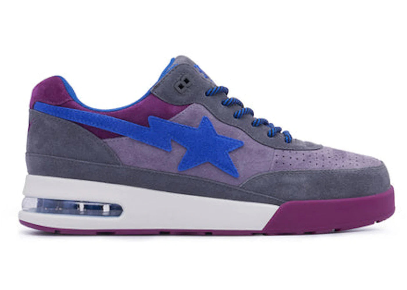 BAPE A Bathing Ape Road Sta Premium Suede Purple Blue