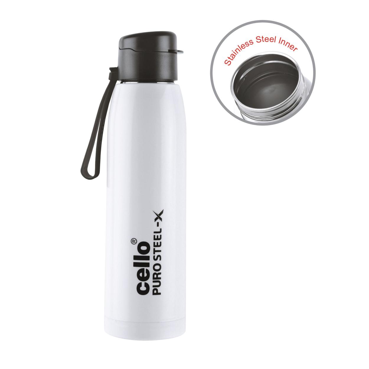 Cello Puro Steel-X Cooper 600 Water Bottle, 630ml - view 13