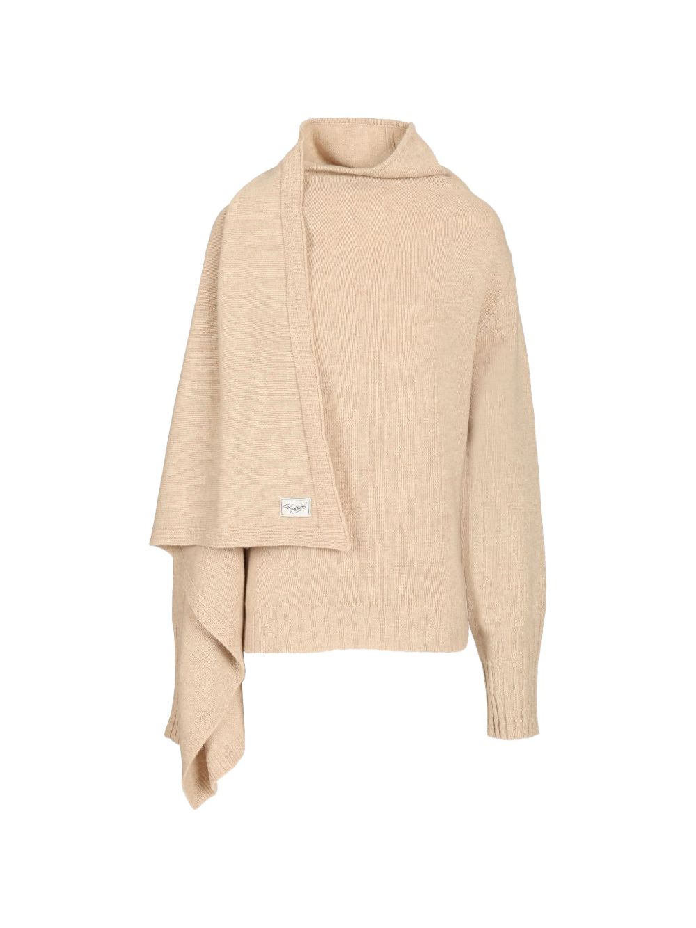 The Attico Roll Neck Scarf Sweater – Fabric 100%